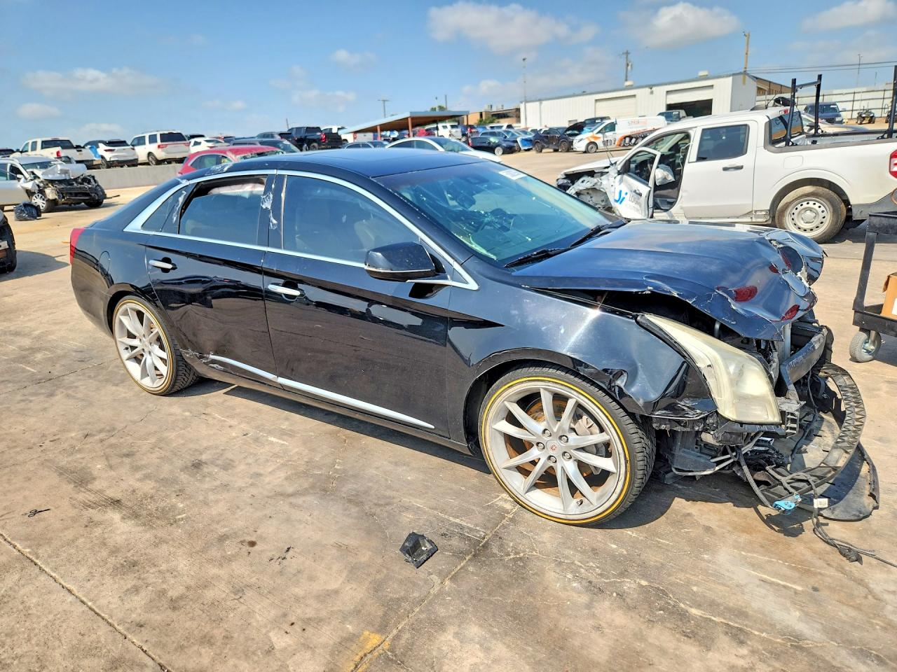 2013 Cadillac Xts Premium Collection Black vin: 2G61S5S36D9202939
