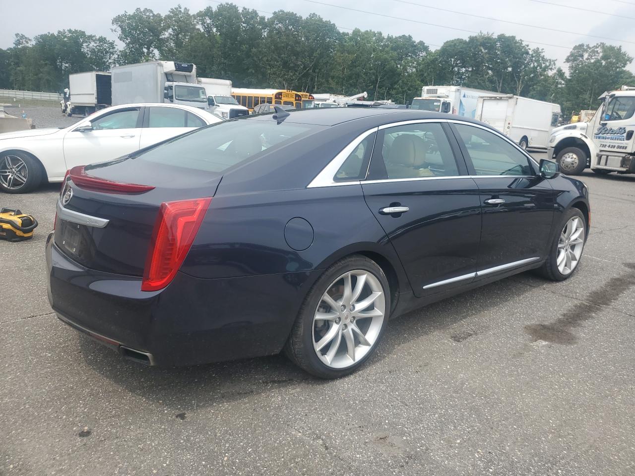 2013 Cadillac Xts Premium Collection Blue vin: 2G61S5S37D9150687