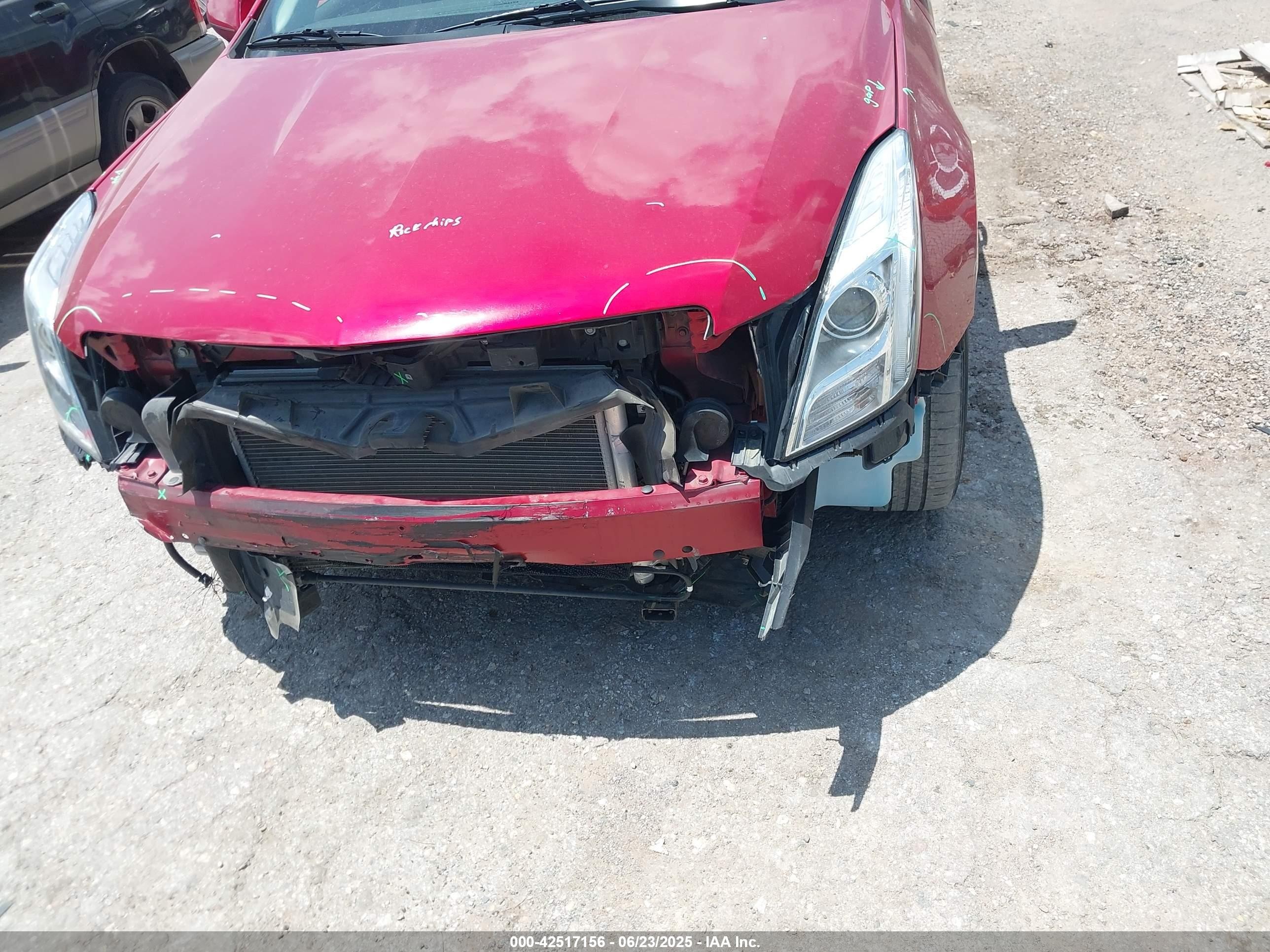 2013 Cadillac Xts Premium Red vin: 2G61S5S38D9198487