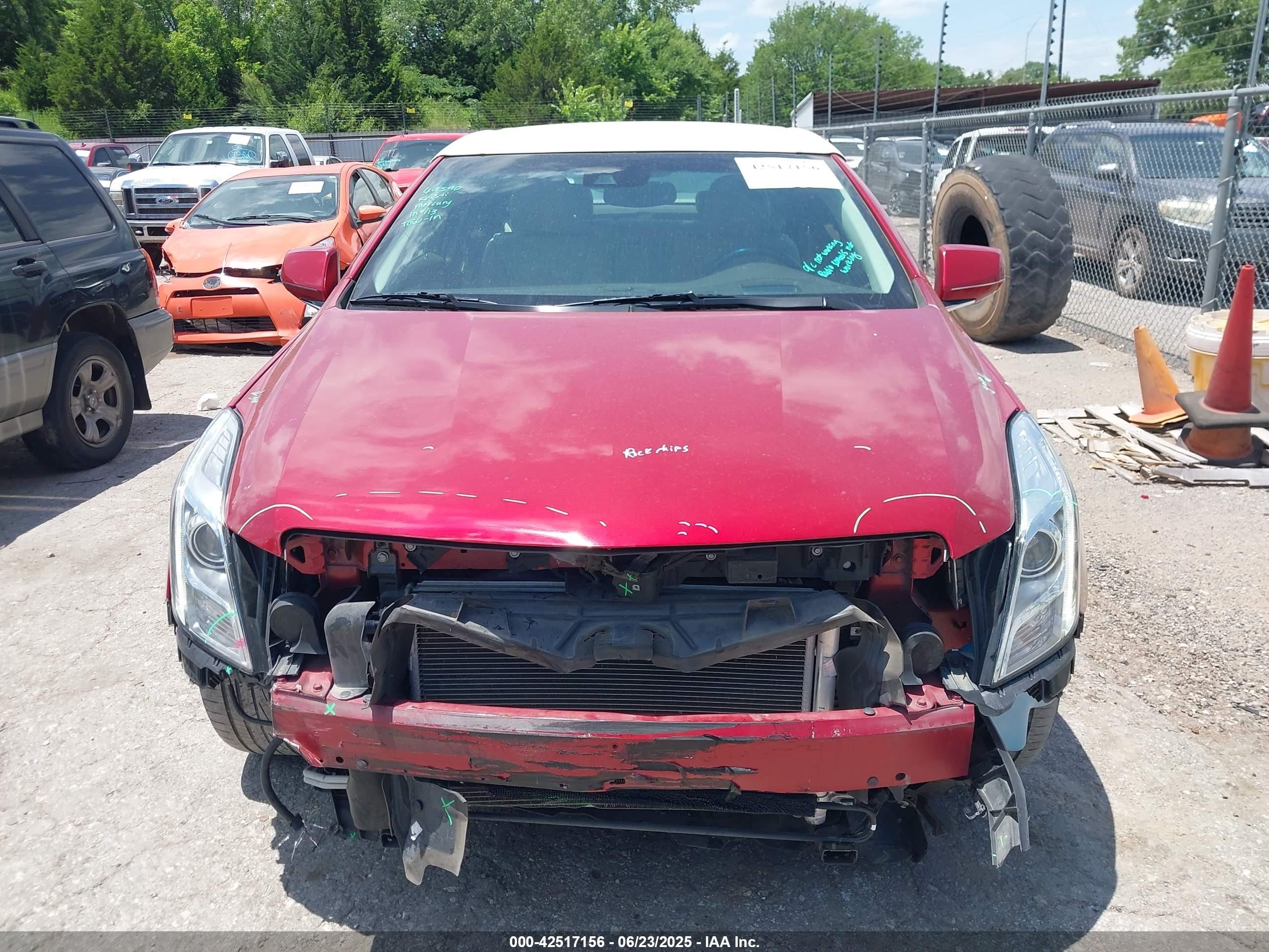 2013 Cadillac Xts Premium Red vin: 2G61S5S38D9198487
