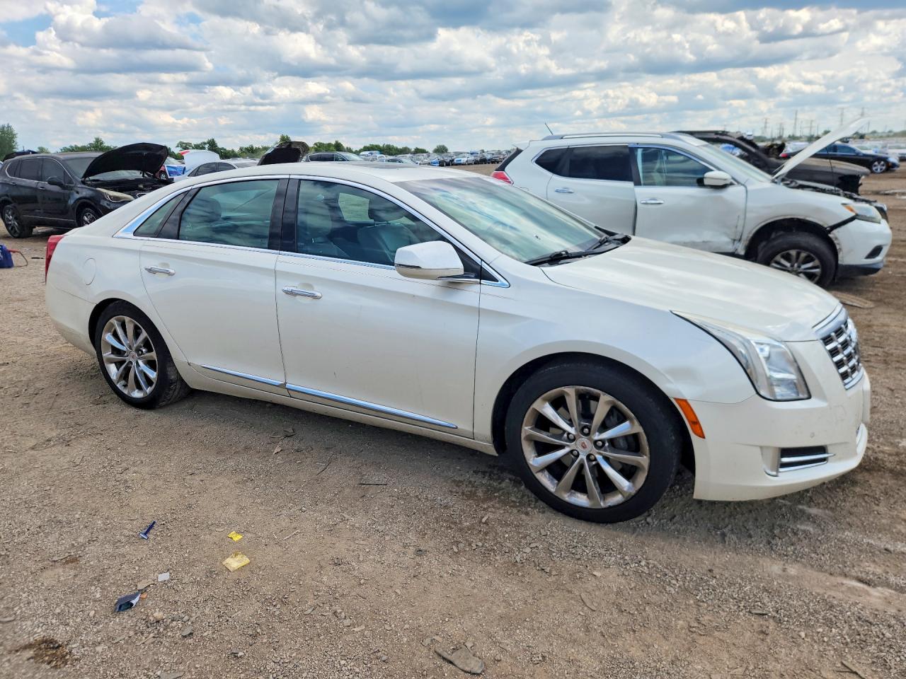 2013 Cadillac Xts Premium Collection White vin: 2G61T5S30D9103188