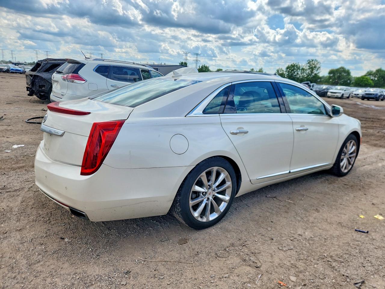 2013 Cadillac Xts Premium Collection White vin: 2G61T5S30D9103188