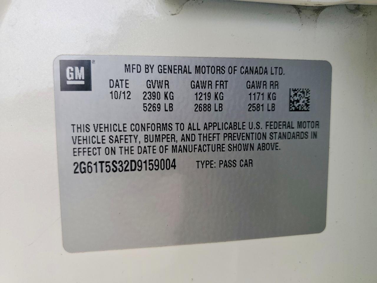 2013 Cadillac Xts Premium Collection Cream vin: 2G61T5S32D9159004