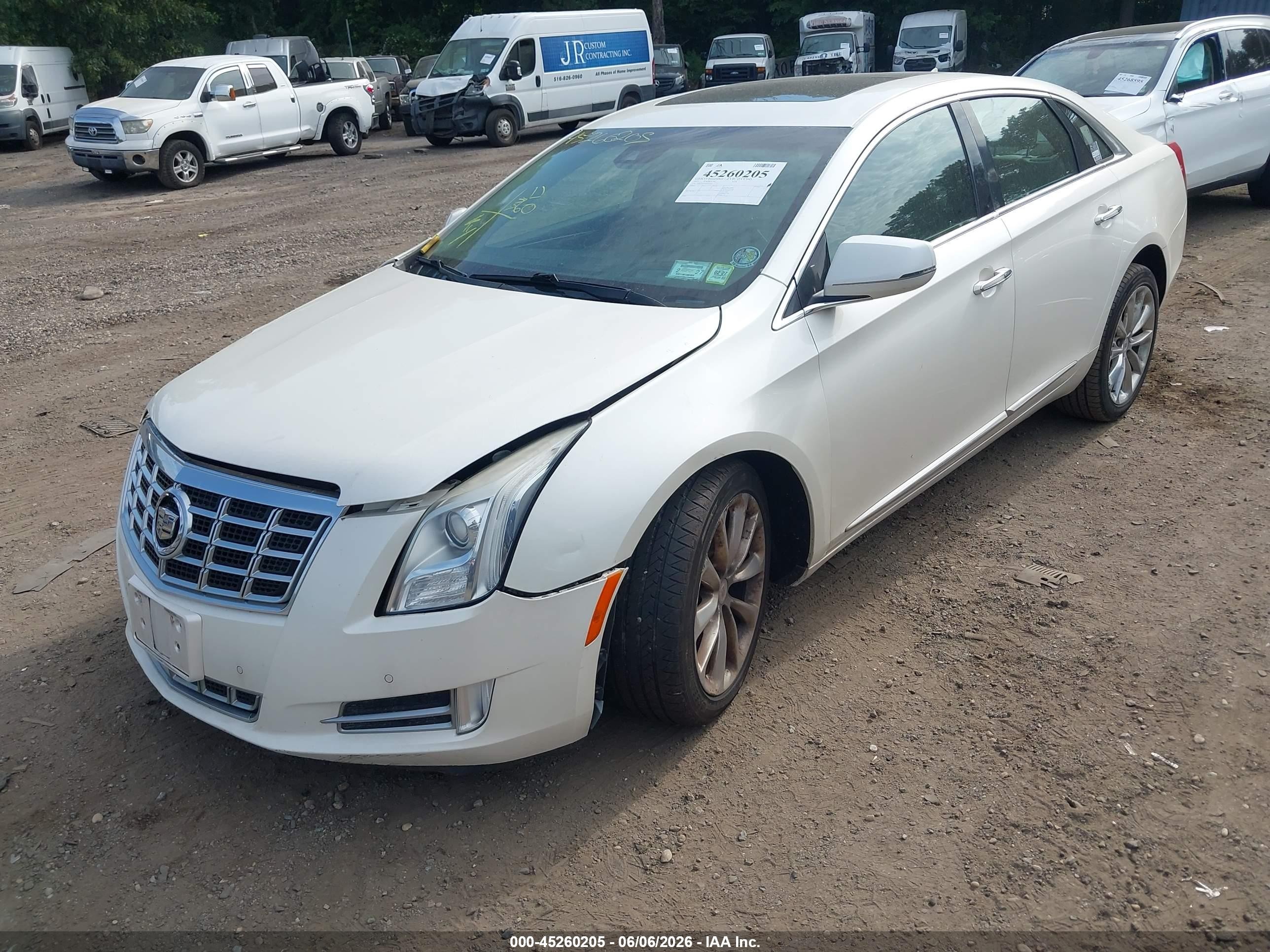 2013 Cadillac Xts Premium White vin: 2G61T5S36D9105513