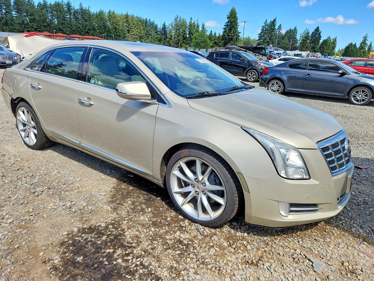 2013 Cadillac Xts Premium Collection Beige vin: 2G61T5S36D9190921