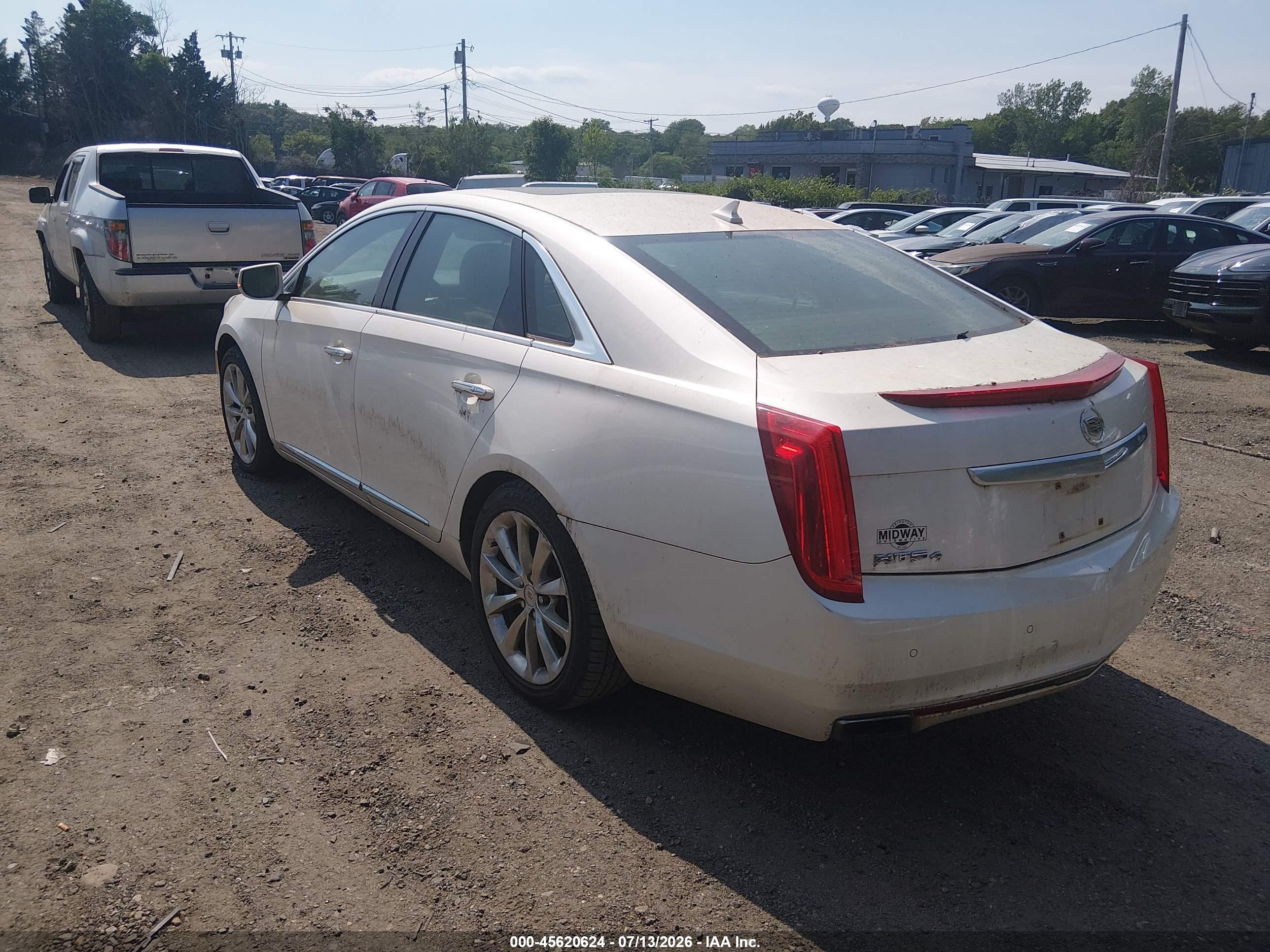 2013 Cadillac Xts Premium White vin: 2G61T5S36D9215185
