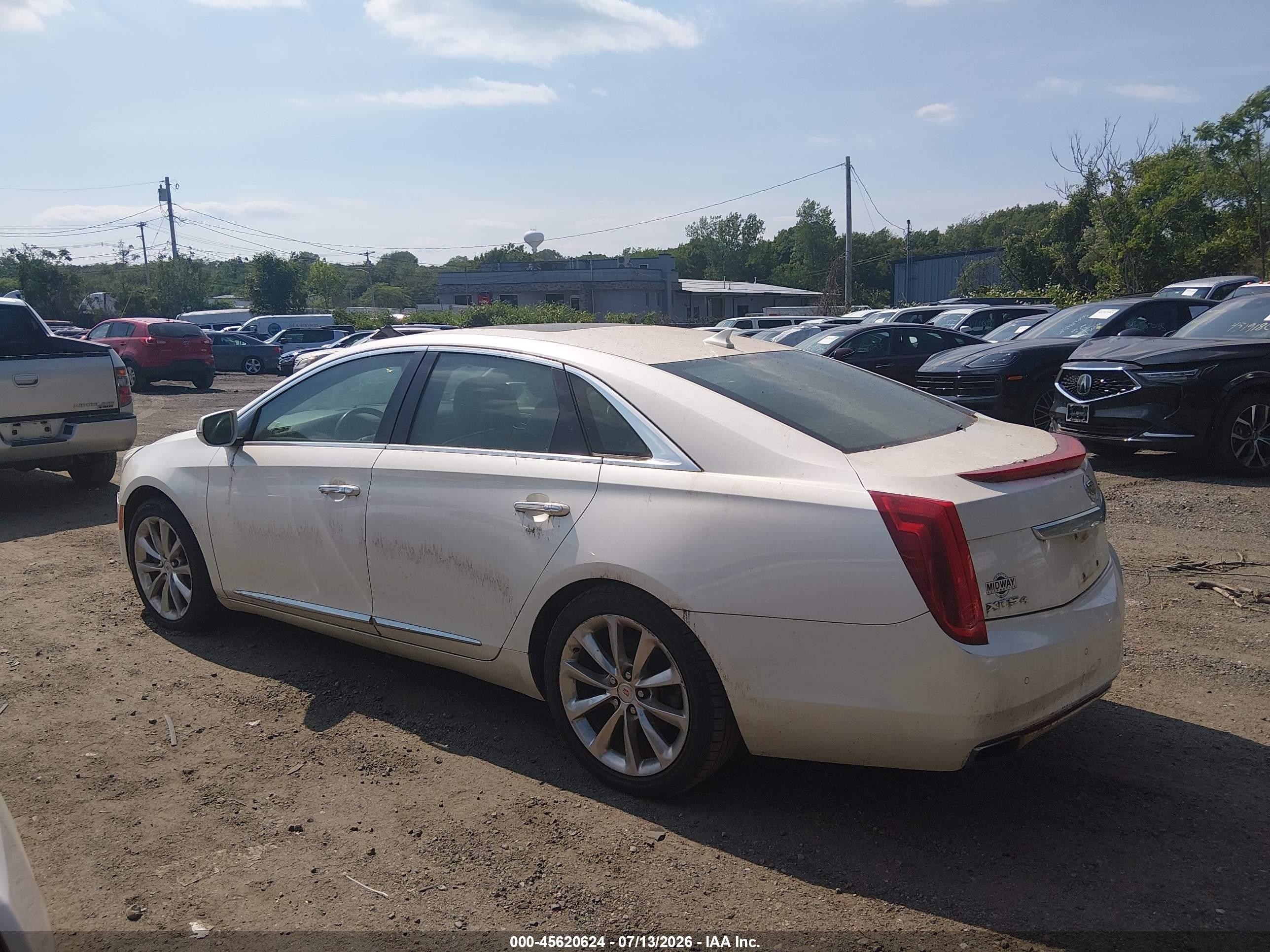 2013 Cadillac Xts Premium White vin: 2G61T5S36D9215185