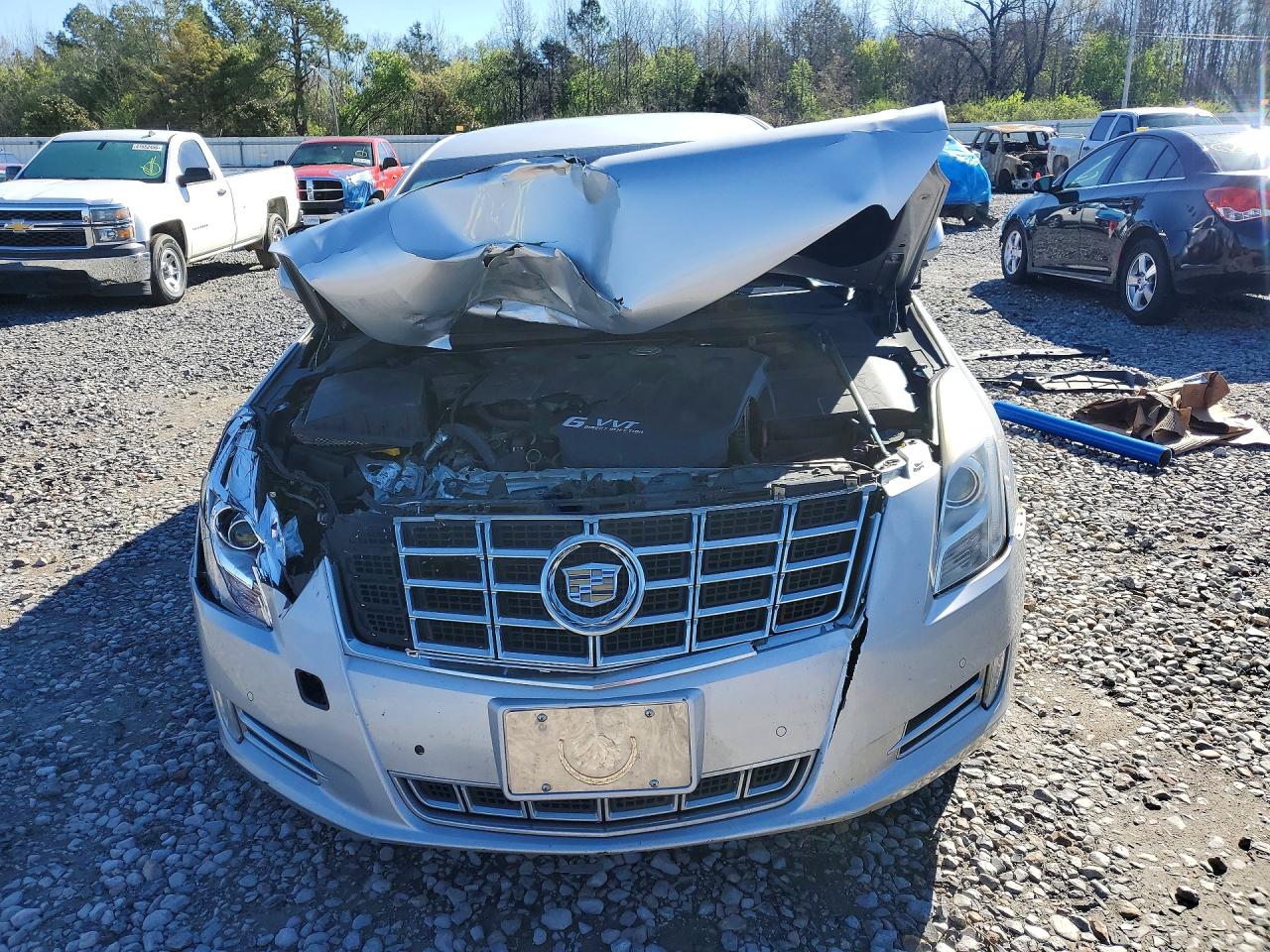 2013 Cadillac Xts Premium Collection Silver vin: 2G61T5S36D9224064
