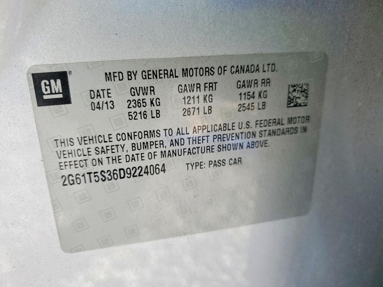 2013 Cadillac Xts Premium Collection Silver vin: 2G61T5S36D9224064