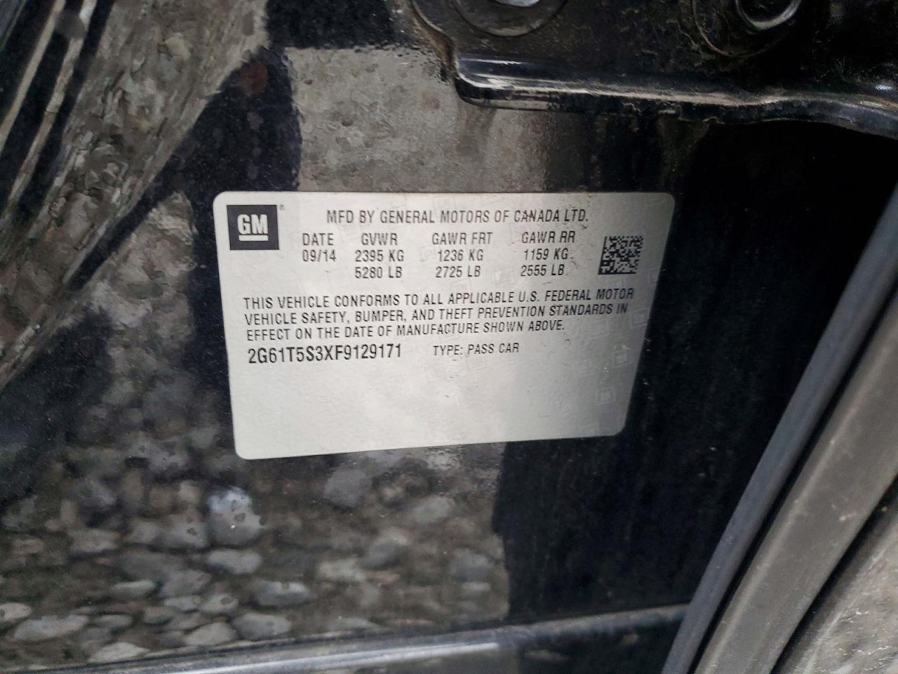 2015 Cadillac Xts Platinum Черный vin: 2G61T5S3XF9129171