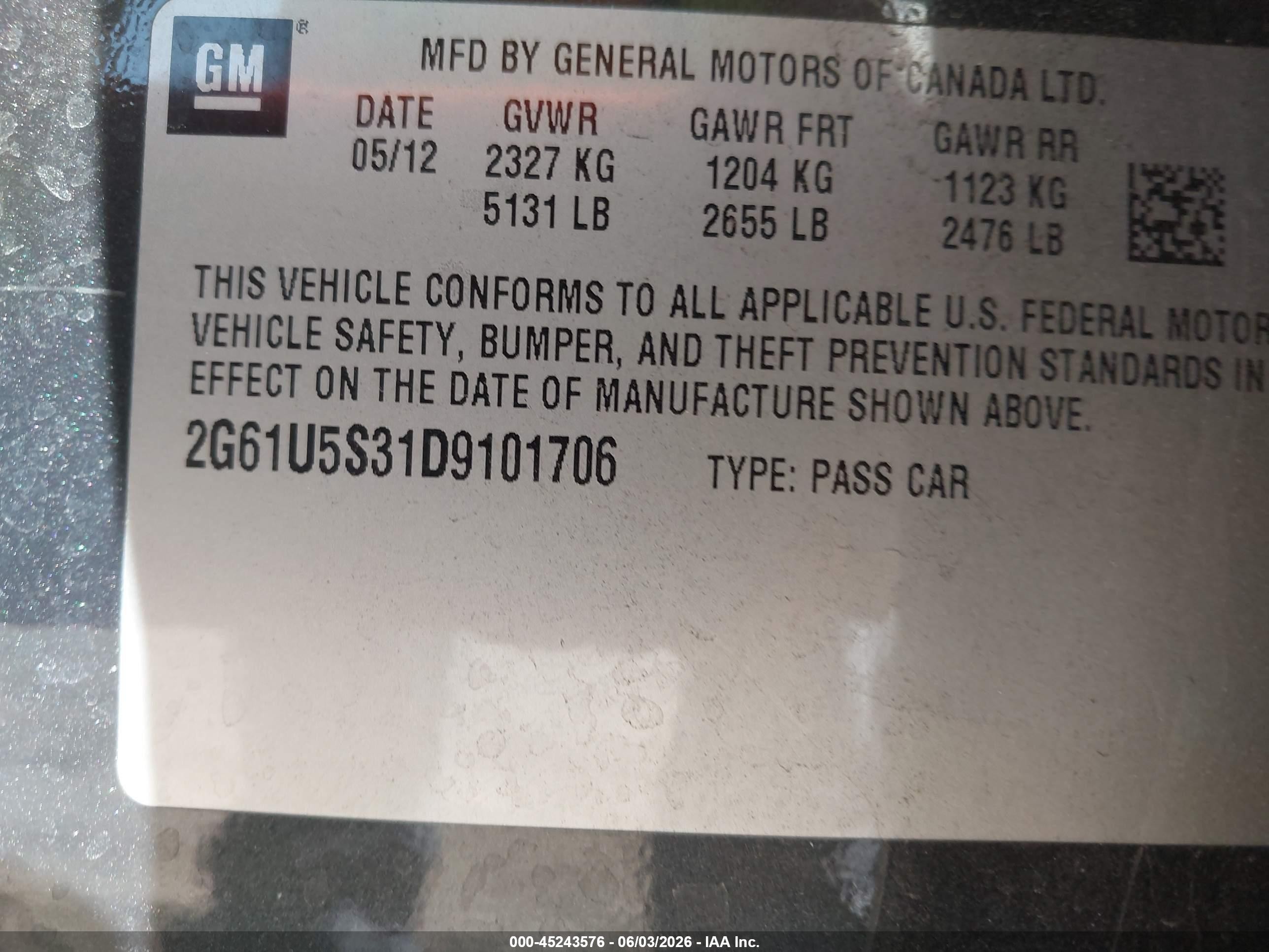 2013 Cadillac Xts Platinum Черный vin: 2G61U5S31D9101706