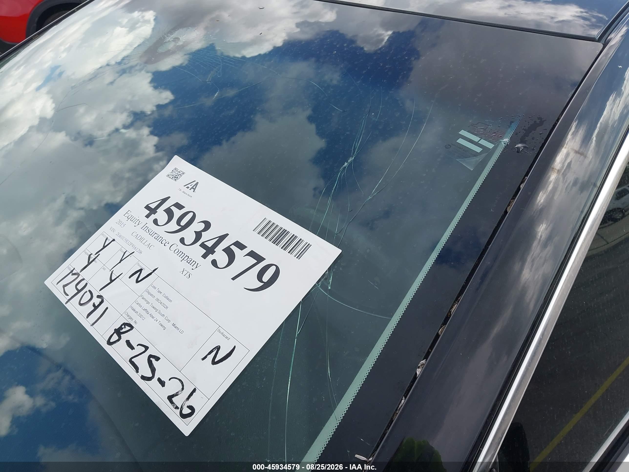 2015 Cadillac Xts W20 Livery Package Black vin: 2G61U5S32F9161206