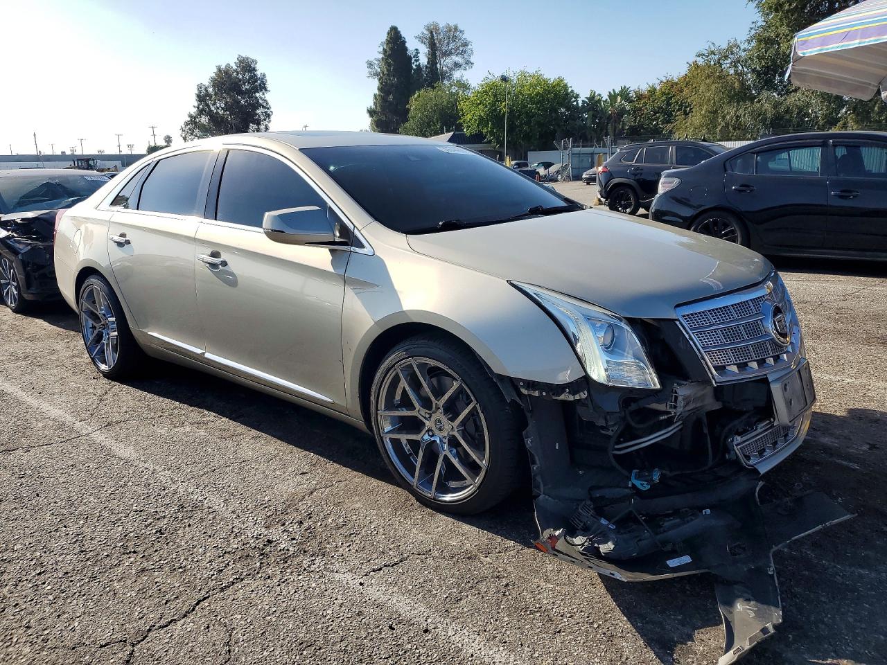 2013 Cadillac Xts Platinum Beige vin: 2G61U5S33D9129314