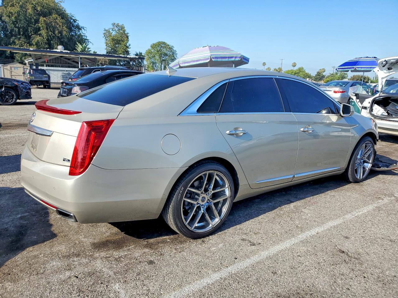 2013 Cadillac Xts Platinum Beige vin: 2G61U5S33D9129314