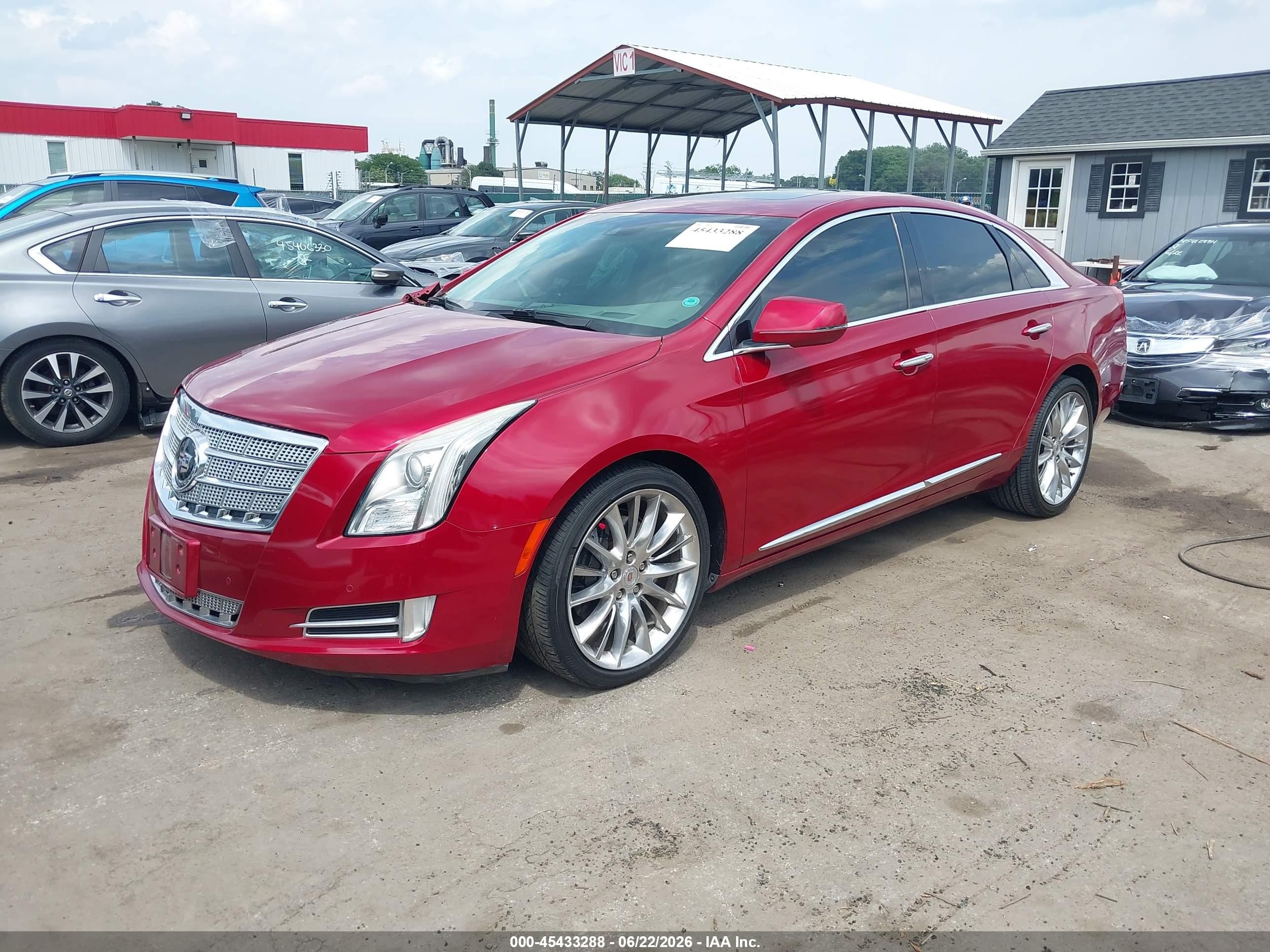 2013 Cadillac Xts Platinum Красный vin: 2G61U5S37D9184834