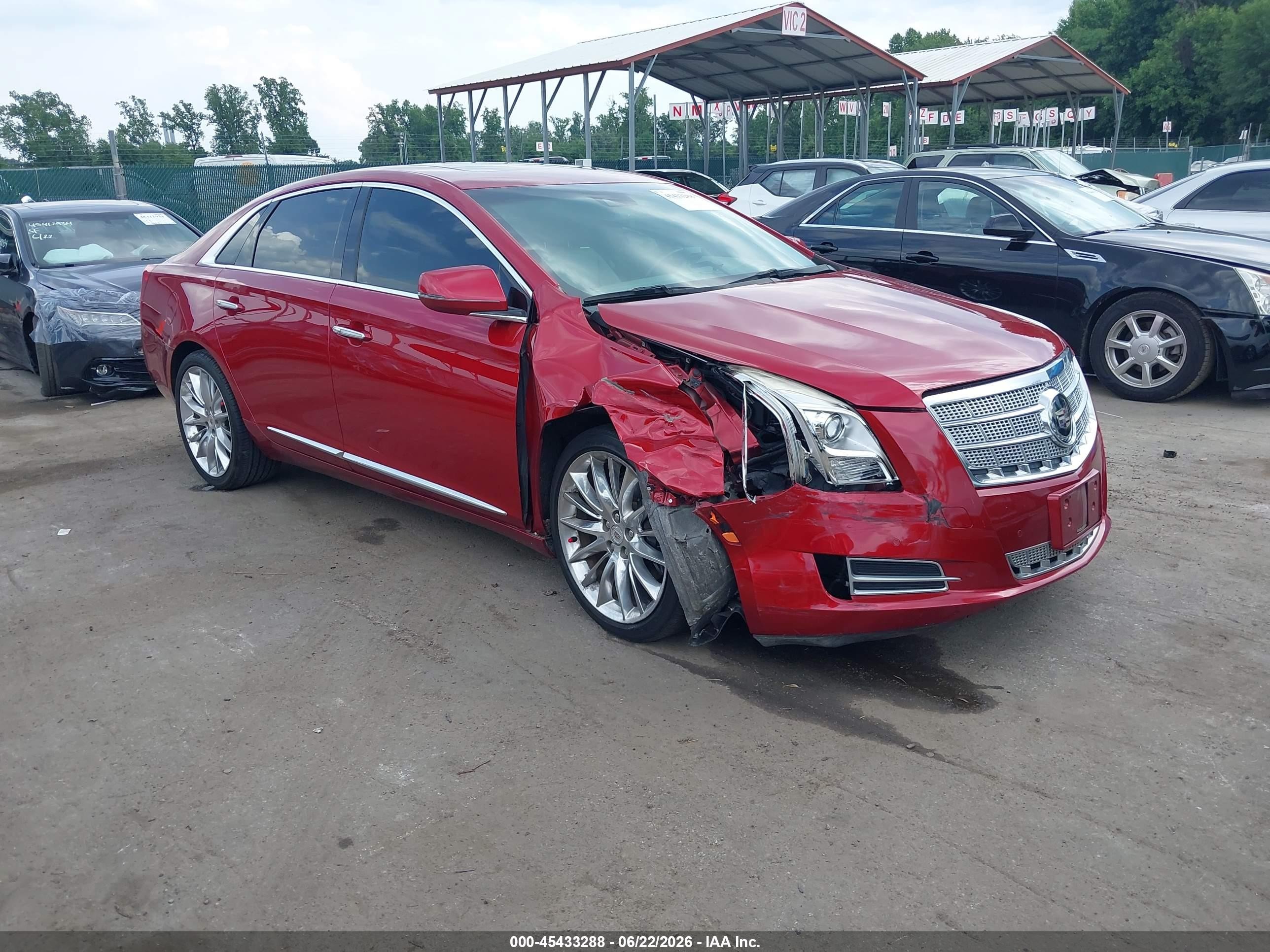 2013 Cadillac Xts Platinum Красный vin: 2G61U5S37D9184834