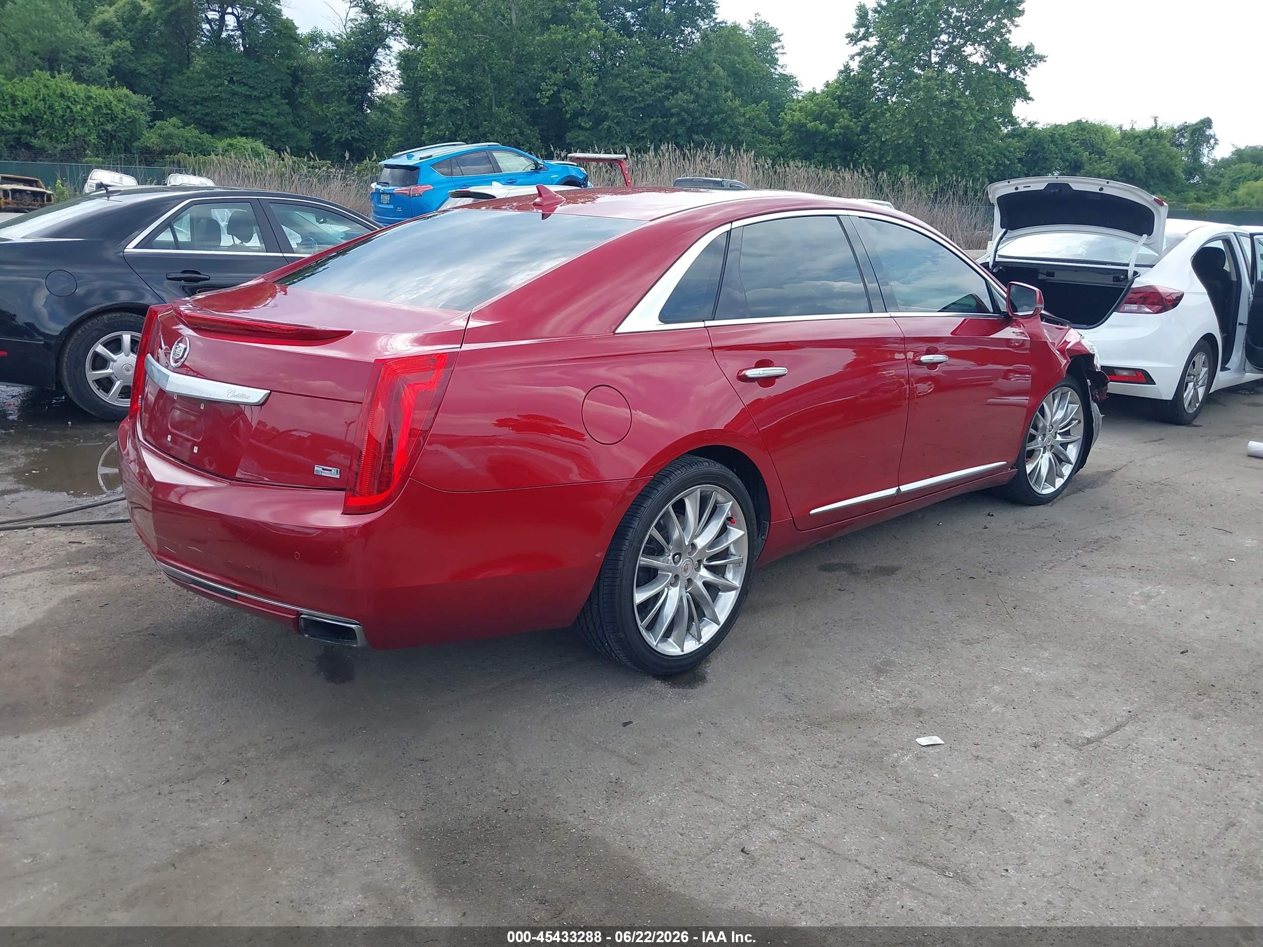 2013 Cadillac Xts Platinum Красный vin: 2G61U5S37D9184834