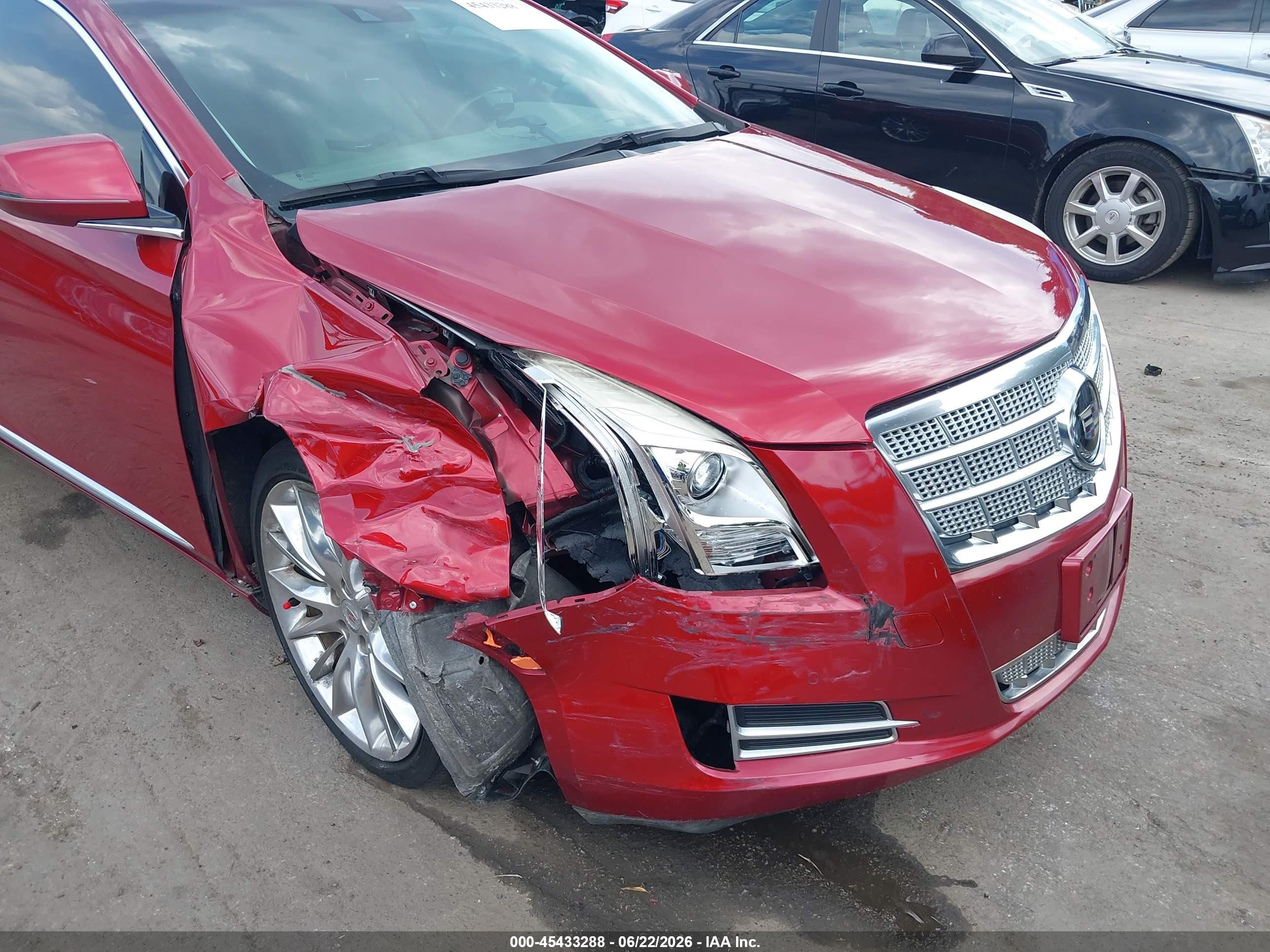 2013 Cadillac Xts Platinum Красный vin: 2G61U5S37D9184834