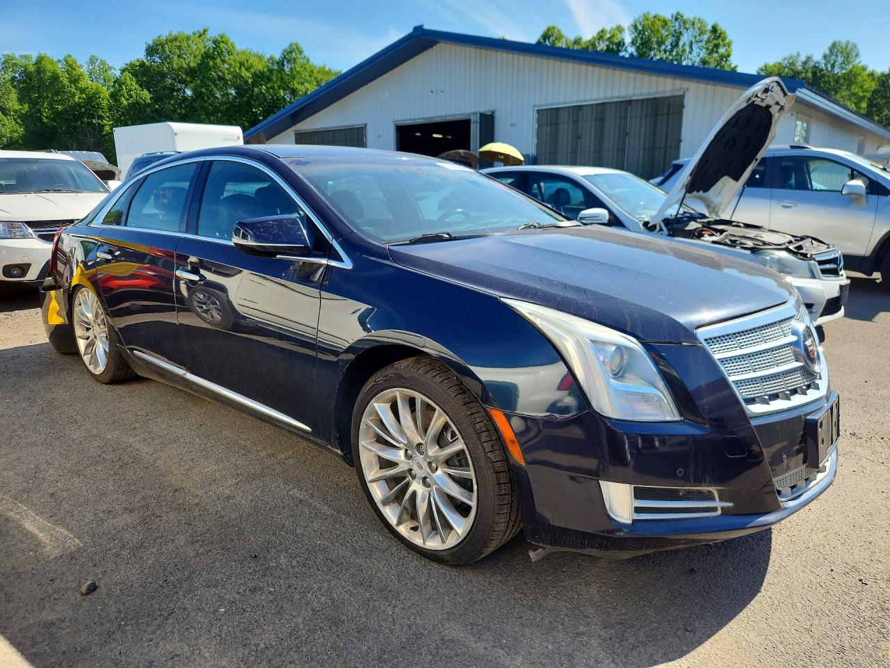 2013 Cadillac Xts Platinum Синий vin: 2G61U5S39D9213749