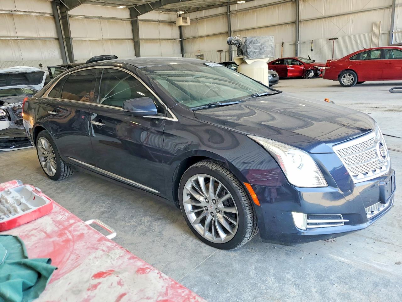 2013 Cadillac Xts Platinum Blue vin: 2G61V5S32D9167419