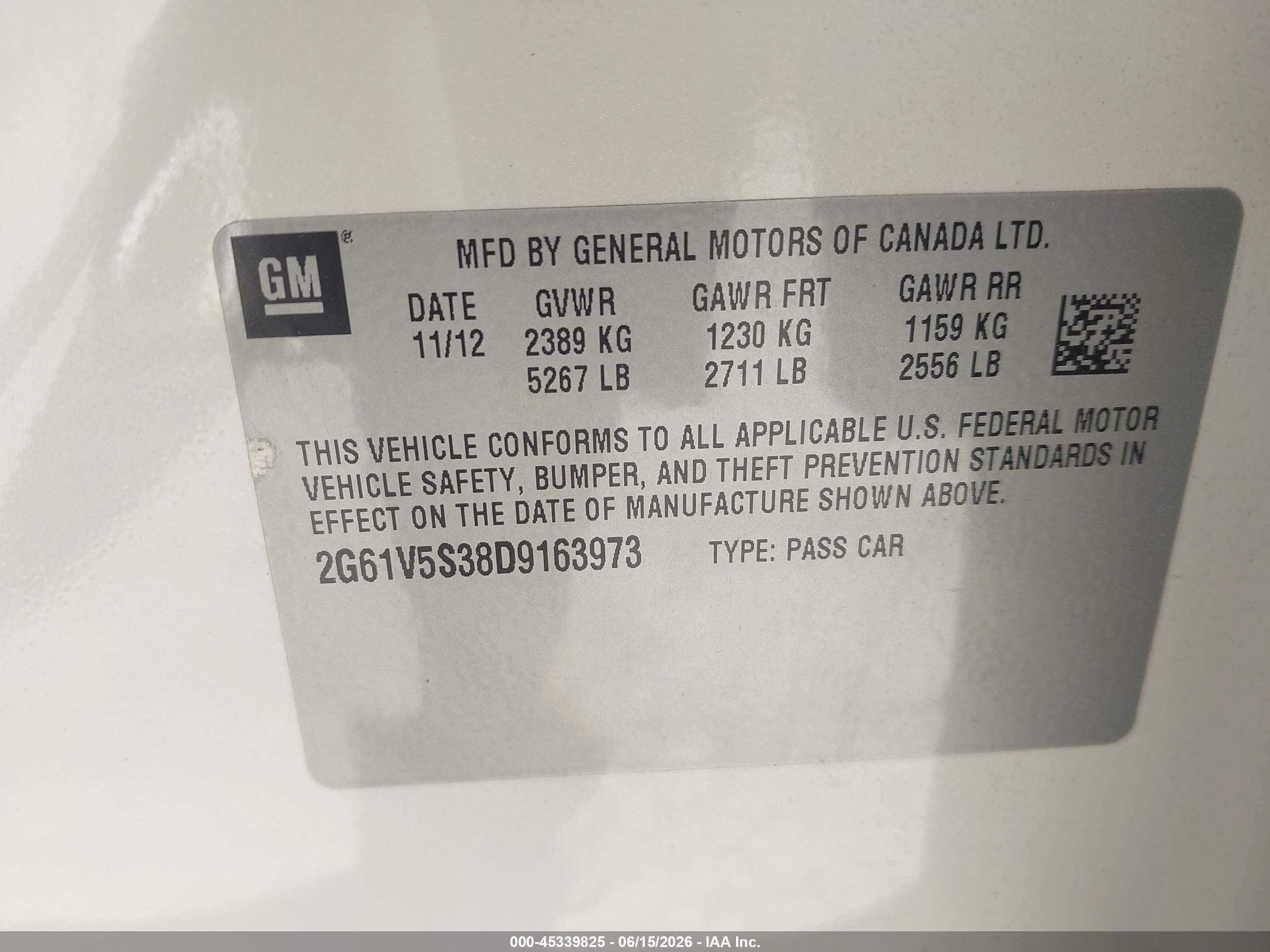 2013 Cadillac Xts Platinum White vin: 2G61V5S38D9163973