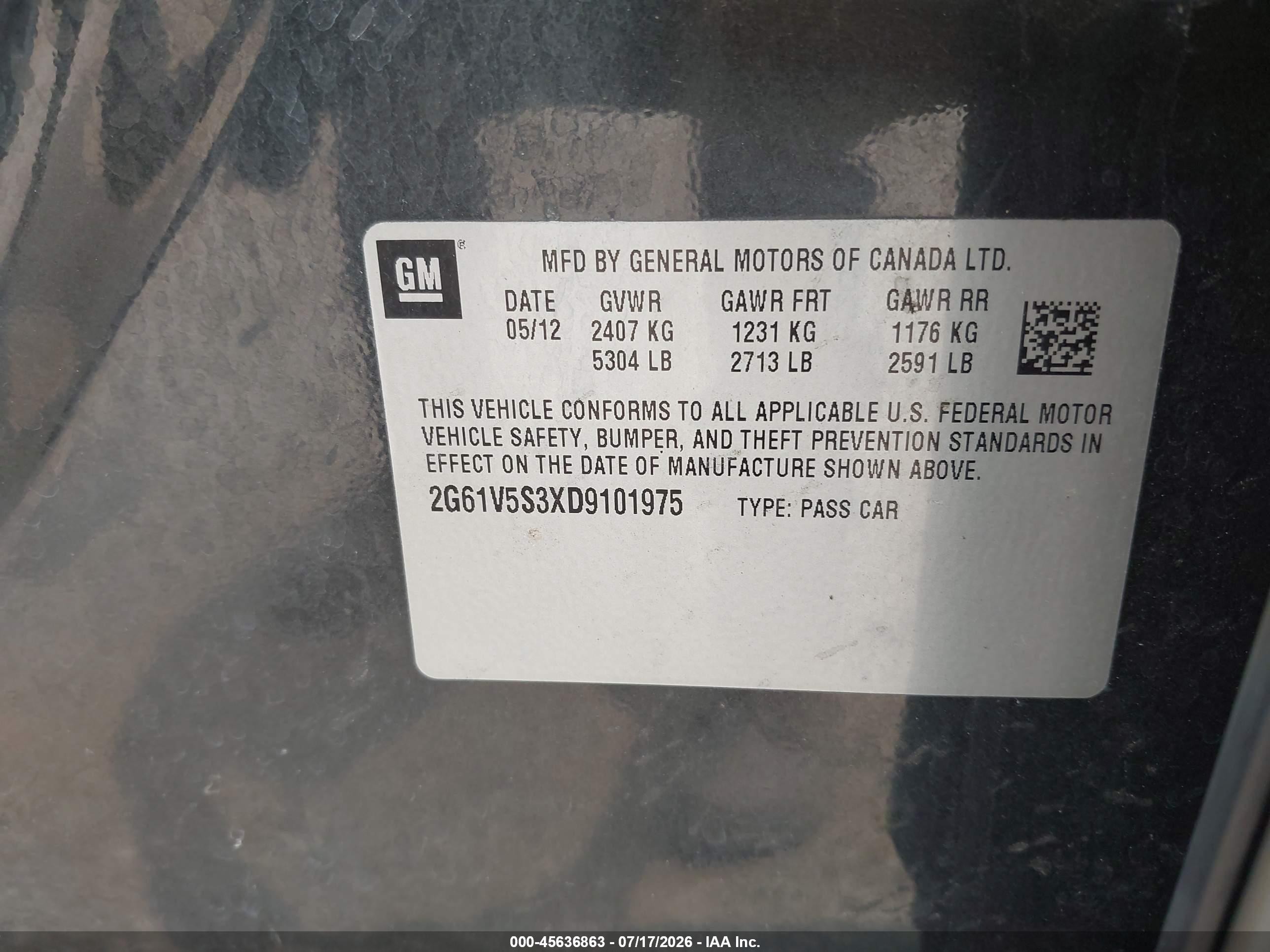 2013 Cadillac Xts Platinum Gray vin: 2G61V5S3XD9101975