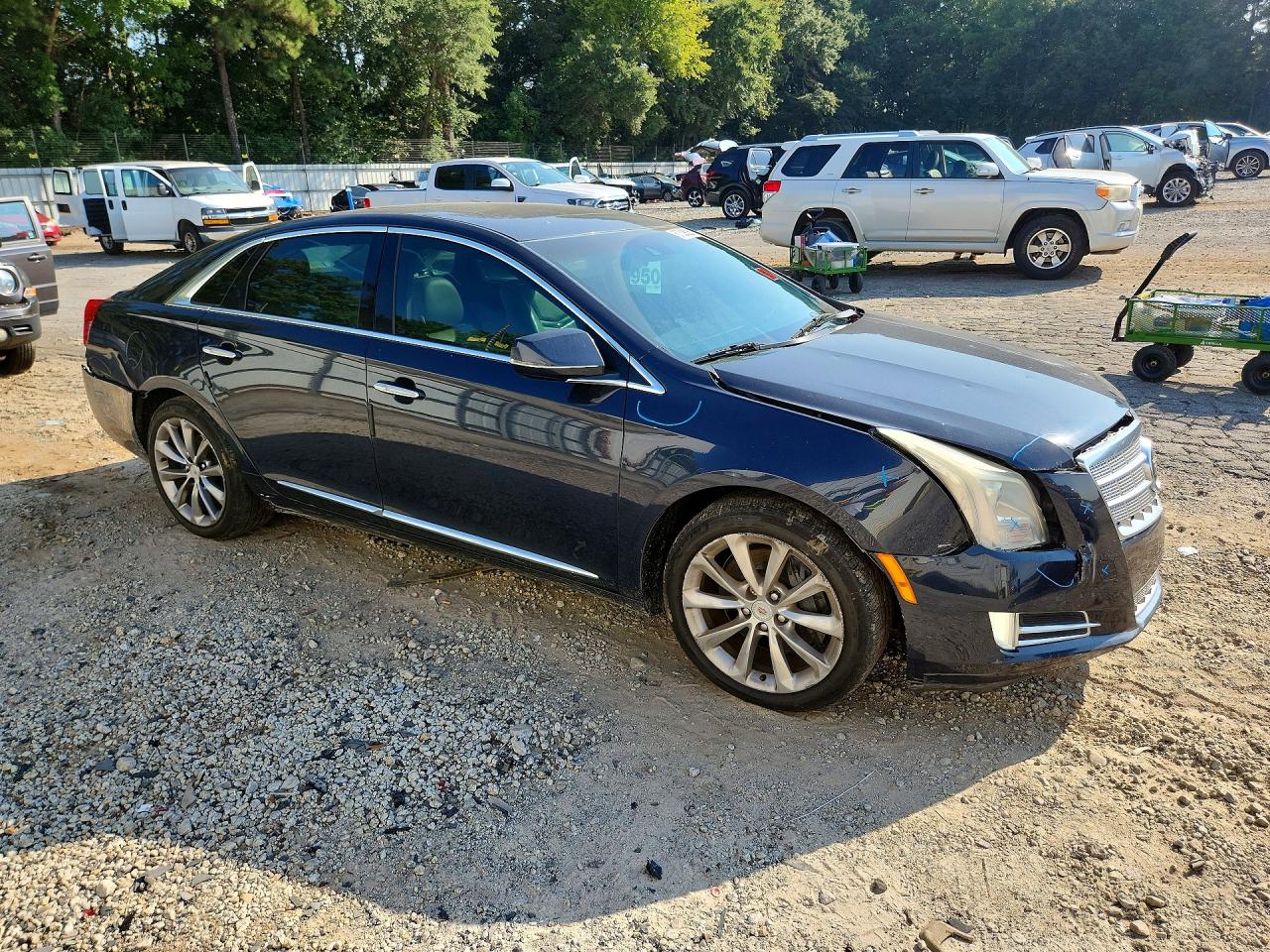 2013 Cadillac Xts Platinum Blue vin: 2G61V5S3XD9239063