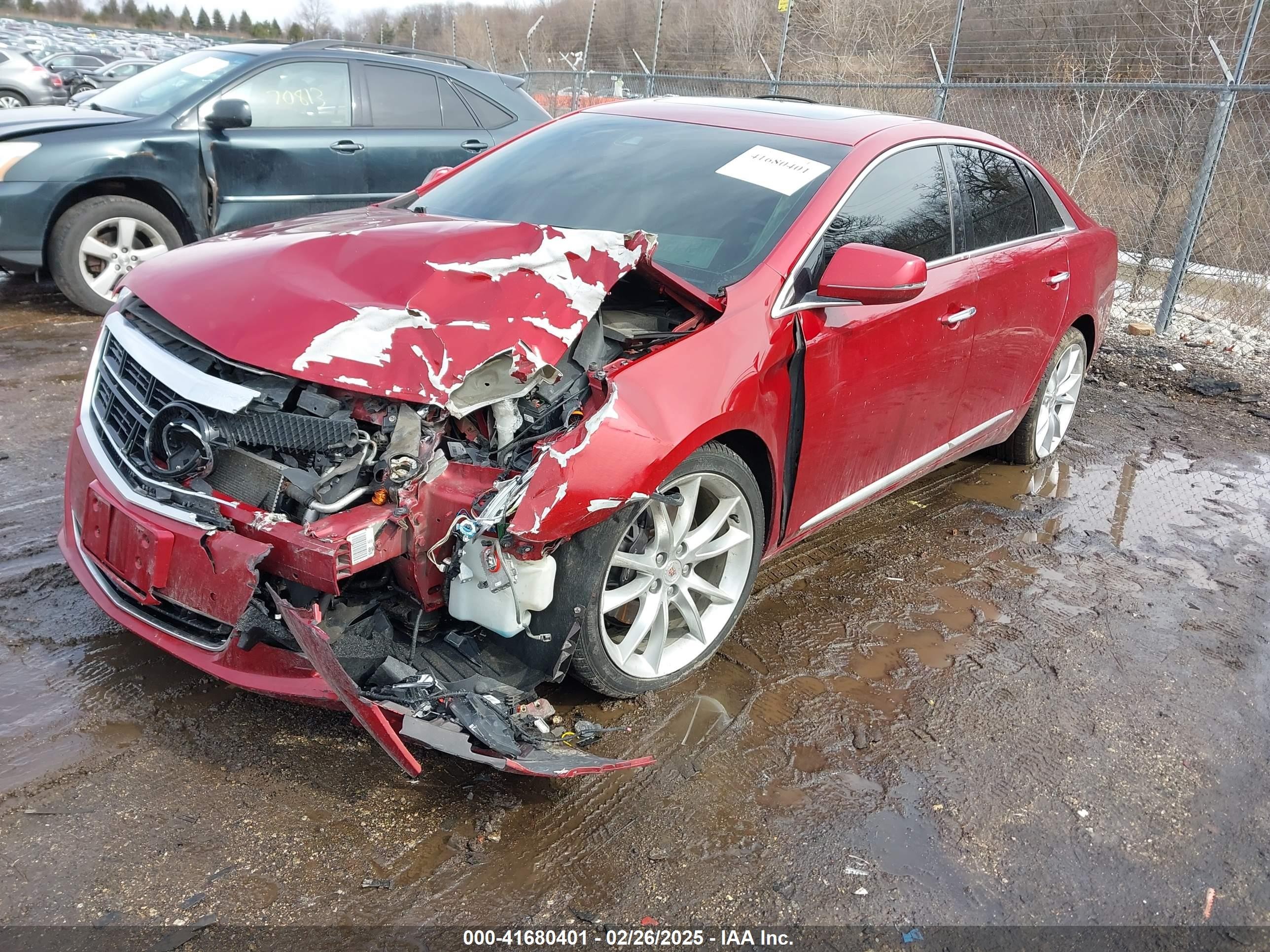 2014 Cadillac Xts Vsport Premium Red vin: 2G61V5S85E9176659