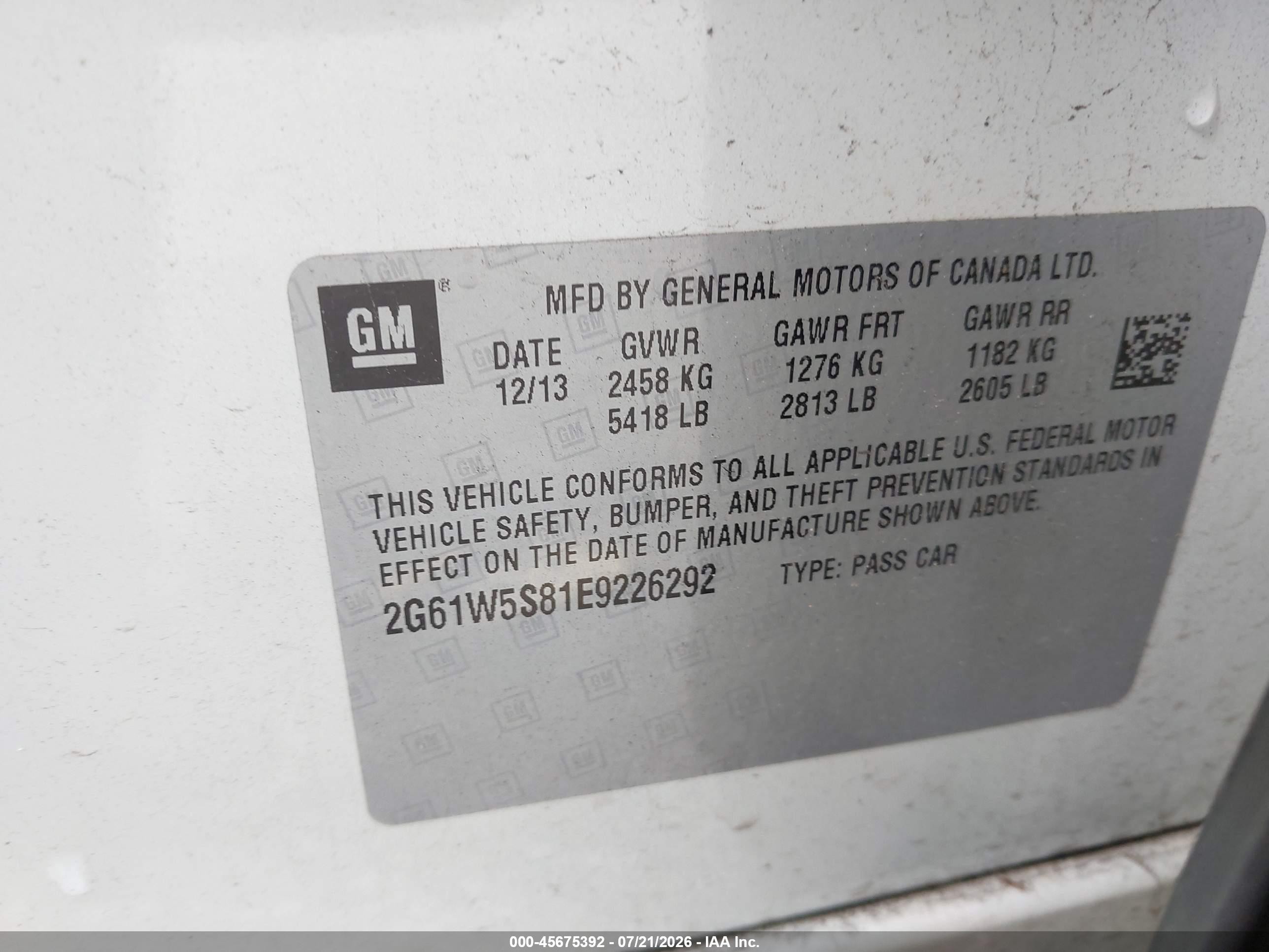 2014 Cadillac Xts Vsport Platinum Белый vin: 2G61W5S81E9226292