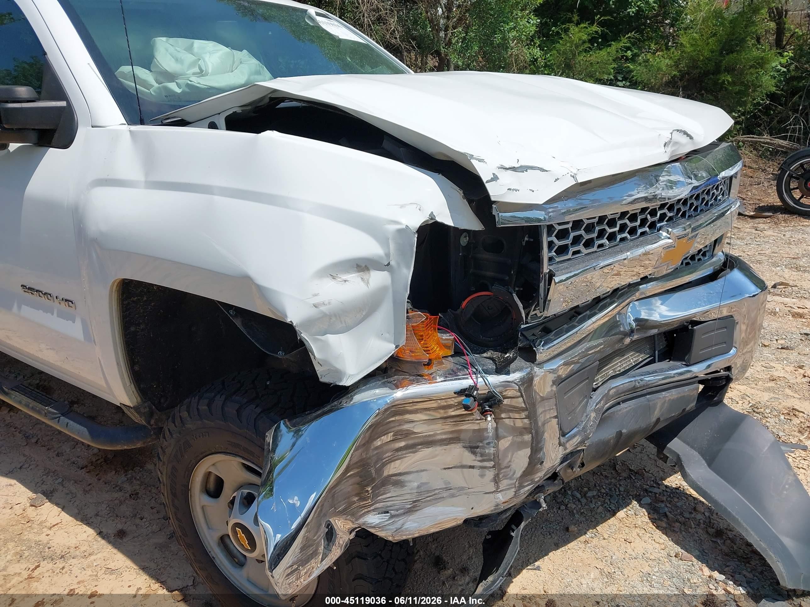 2019 Chevrolet Silverado 2500hd Wt White vin: 2GB2KREG4K1153909