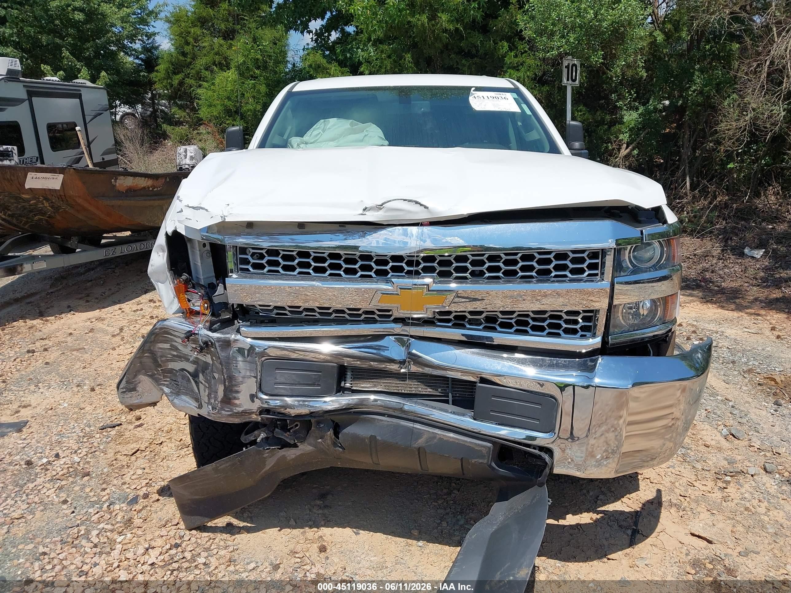2019 Chevrolet Silverado 2500hd Wt White vin: 2GB2KREG4K1153909