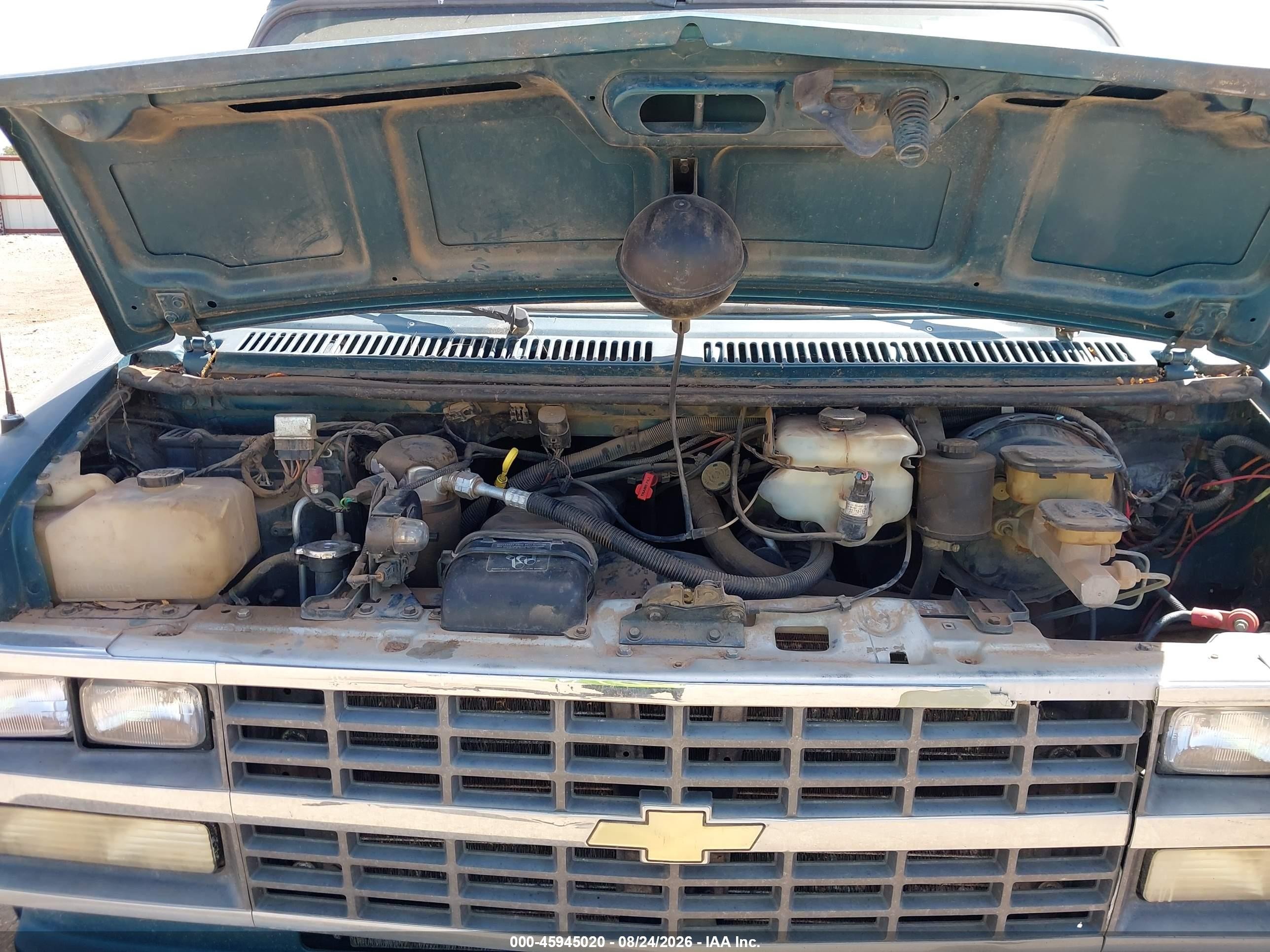 1993 Chevrolet G20 Green vin: 2GBEG25K0P4147914