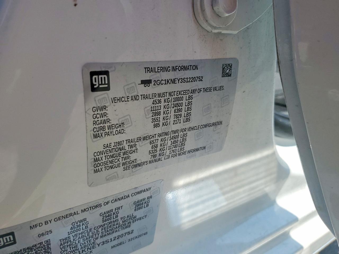 2025 Chevrolet Silverado K2500 Heavy Duty Lt White vin: 2GC1KNEY3S1220752
