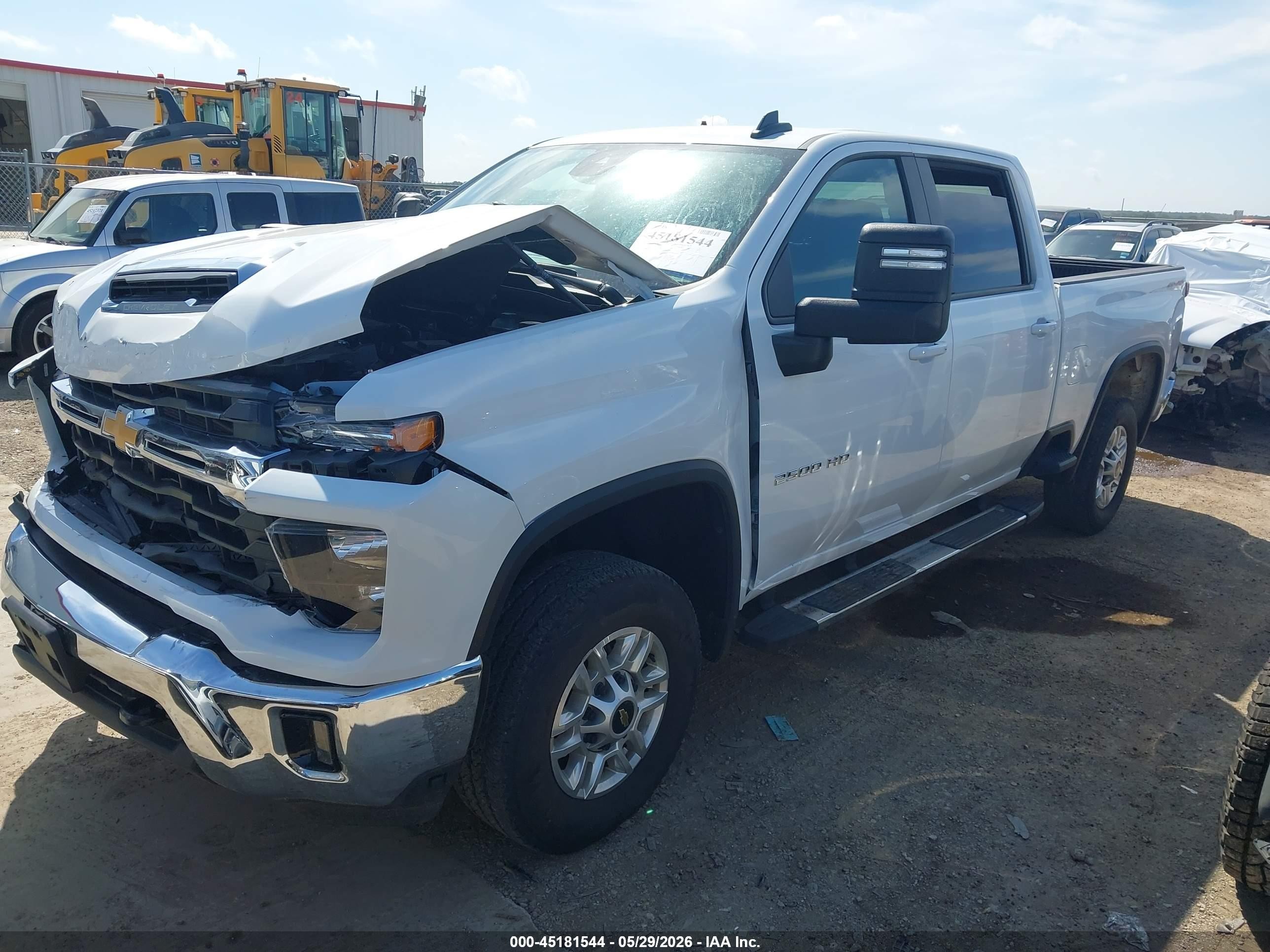 2025 Chevrolet Silverado 2500hd 4wd  Standard Bed Lt Белый vin: 2GC1KNEY7S1233911