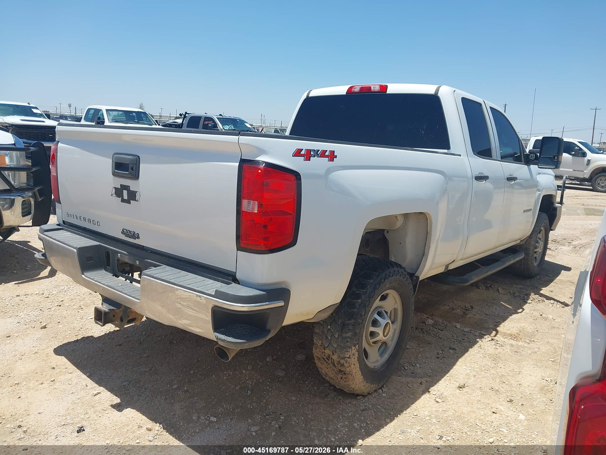 2019 Chevrolet Silverado 2500hd Wt White vin: 2GC2KREG6K1193291