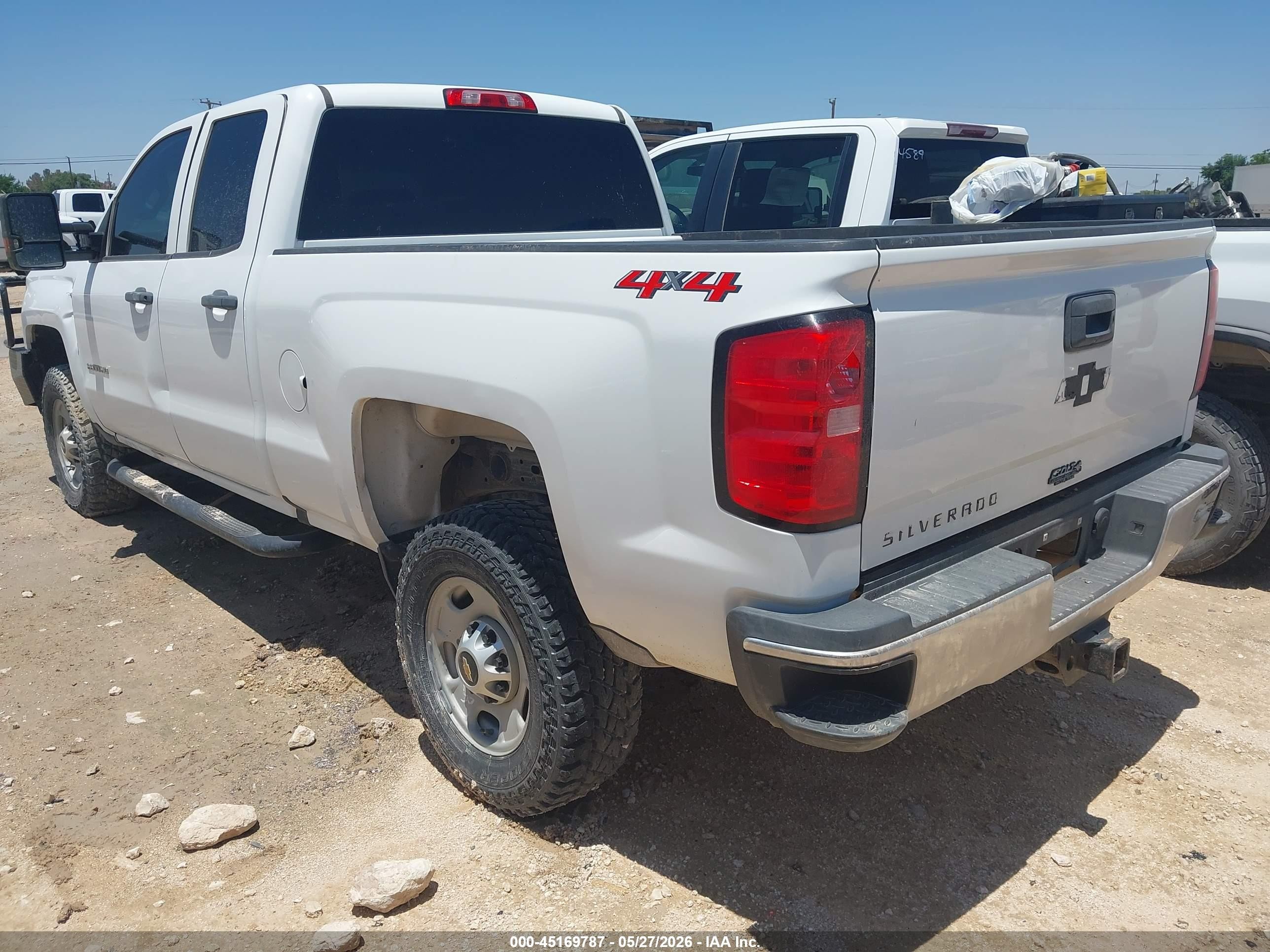 2019 Chevrolet Silverado 2500hd Wt White vin: 2GC2KREG6K1193291