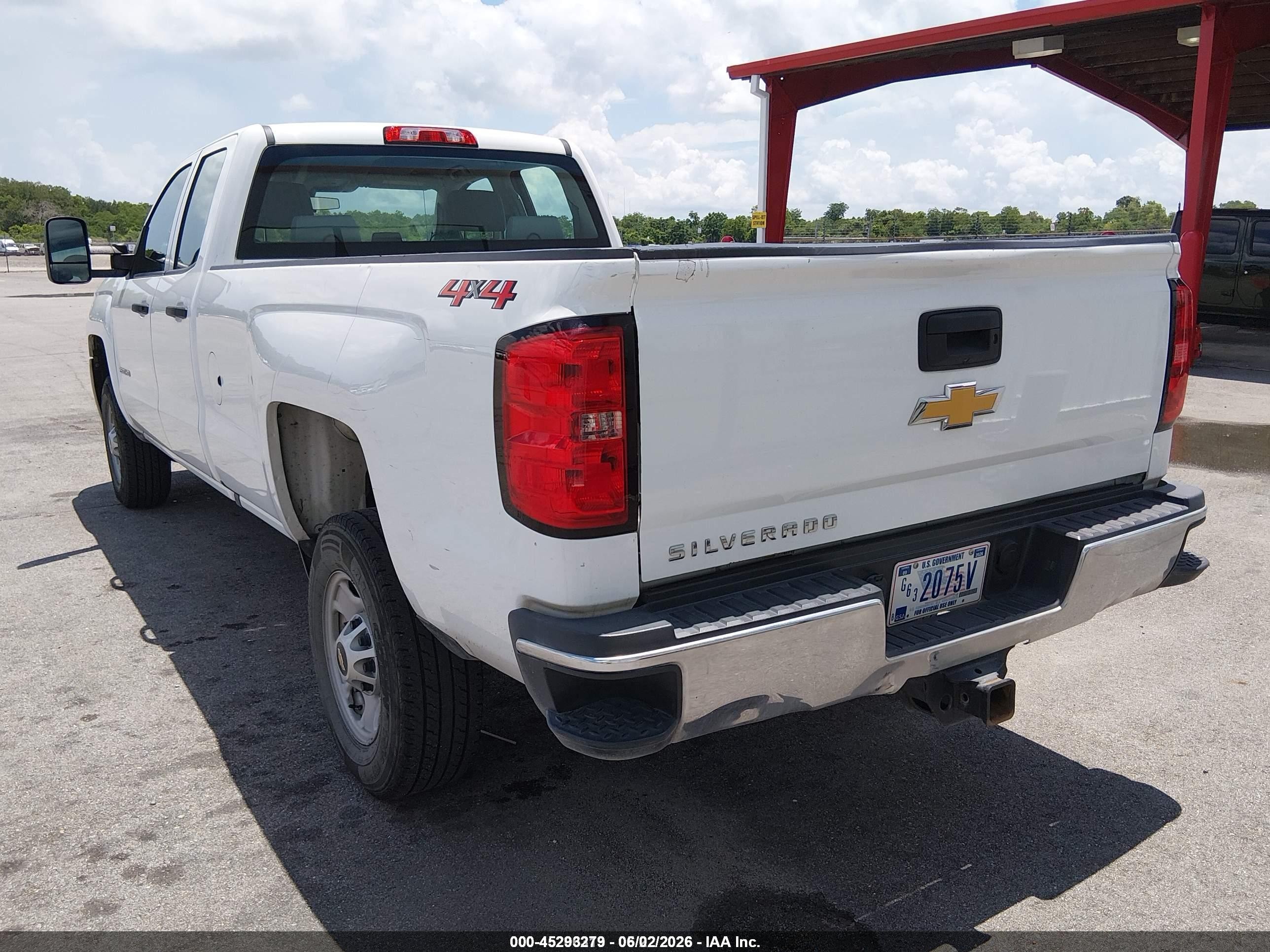 2019 Chevrolet Silverado 2500hd Wt White vin: 2GC2KREG7K1111312