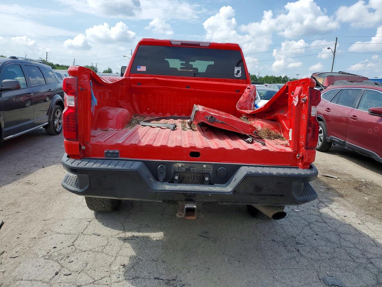 2022 Chevrolet Silverado K2500 Custom Red vin: 2GC4YME71N1239348