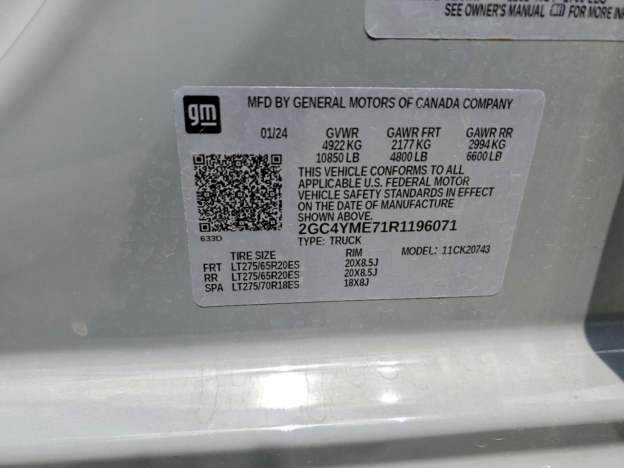 2024 Chevrolet Silverado K2500 Custom Gray vin: 2GC4YME71R1196071