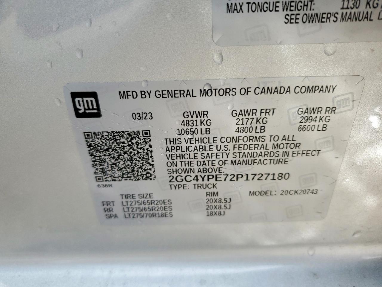 2023 Chevrolet Silverado K2500 Heavy Duty Ltz Silver vin: 2GC4YPE72P1727180