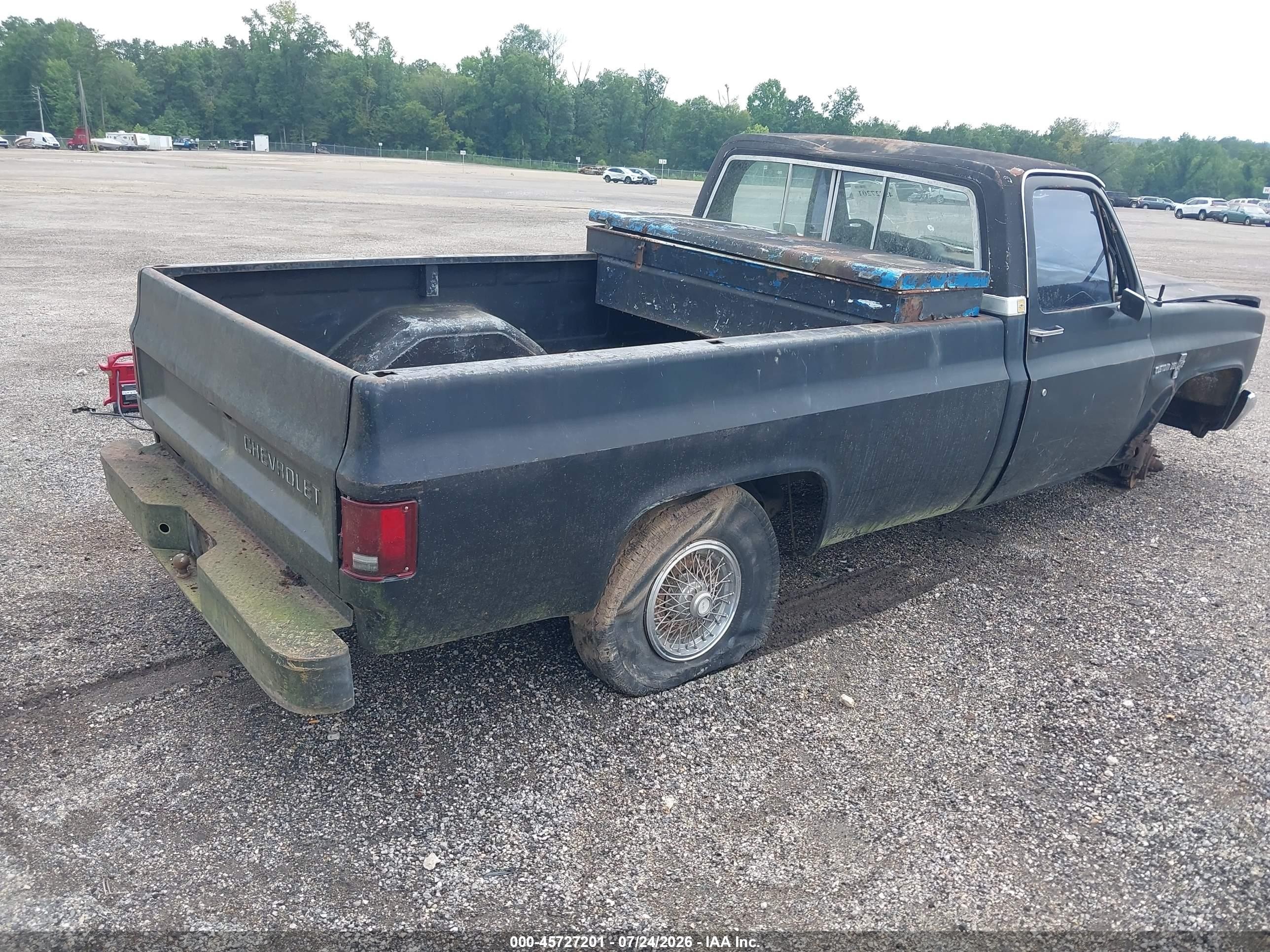 1985 Chevrolet C10   Black vin: 2GCCC14N4F1138265