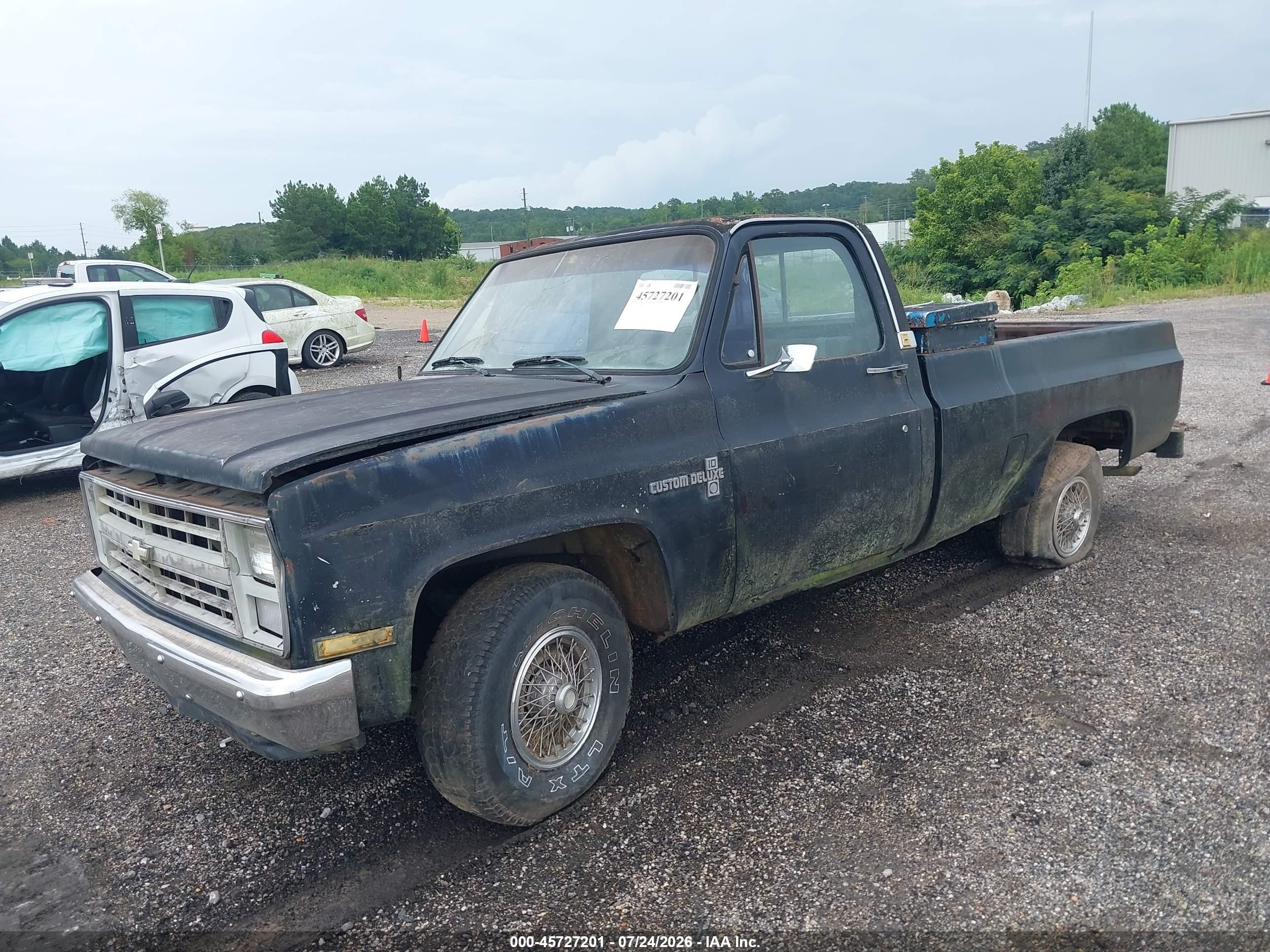 1985 Chevrolet C10   Black vin: 2GCCC14N4F1138265