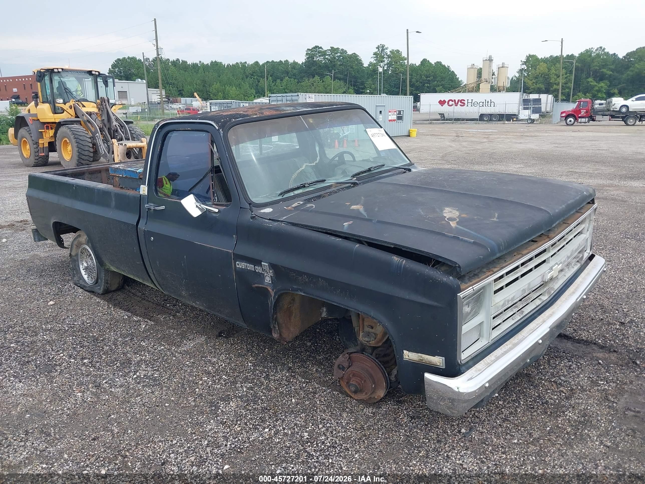 1985 Chevrolet C10   Black vin: 2GCCC14N4F1138265