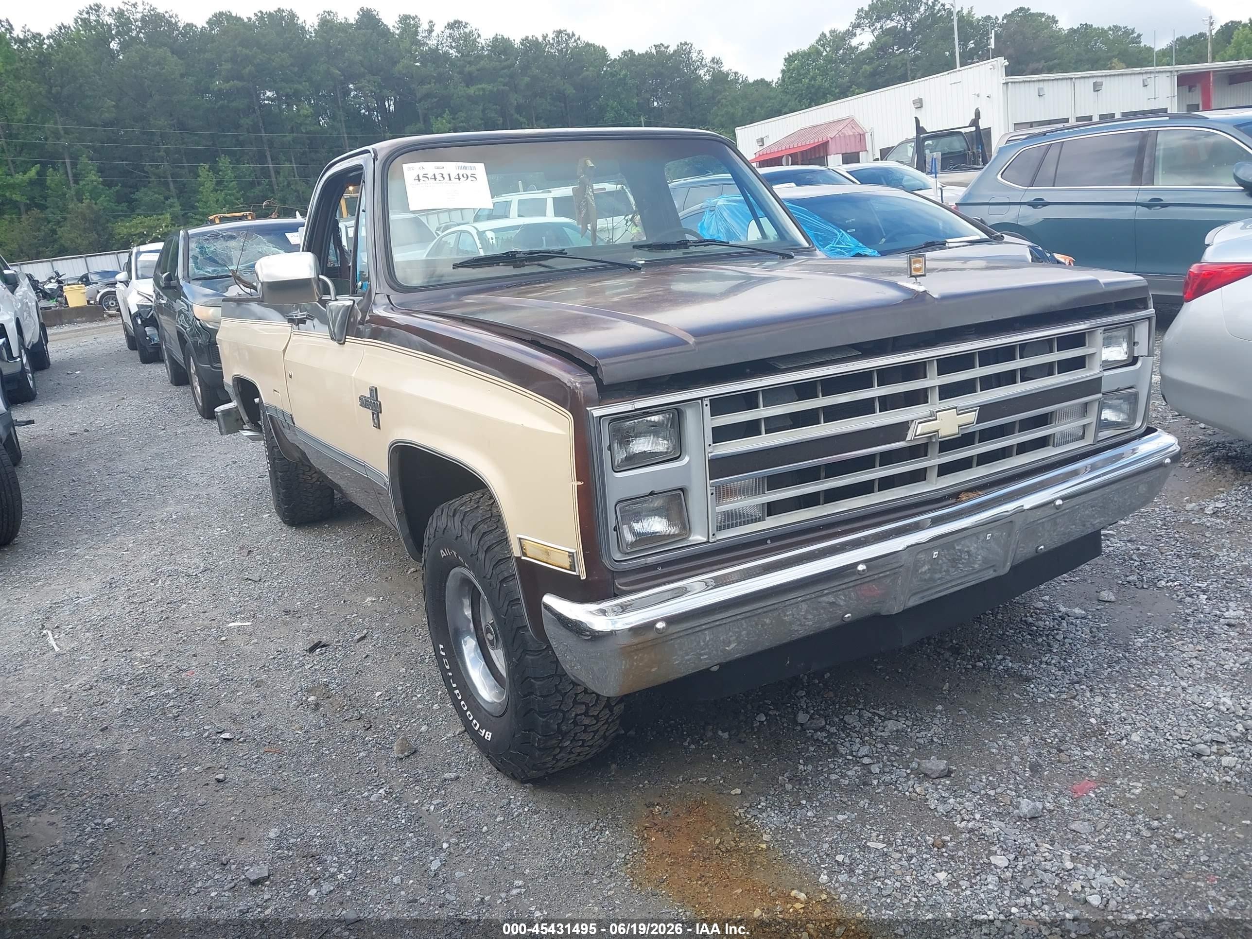 1986 Chevrolet C10   Brown vin: 2GCDC14H0G1223748