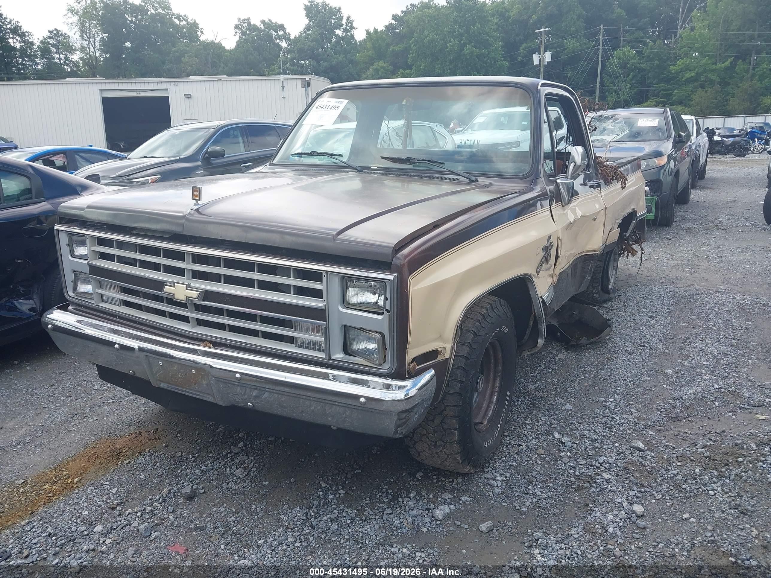1986 Chevrolet C10   Brown vin: 2GCDC14H0G1223748