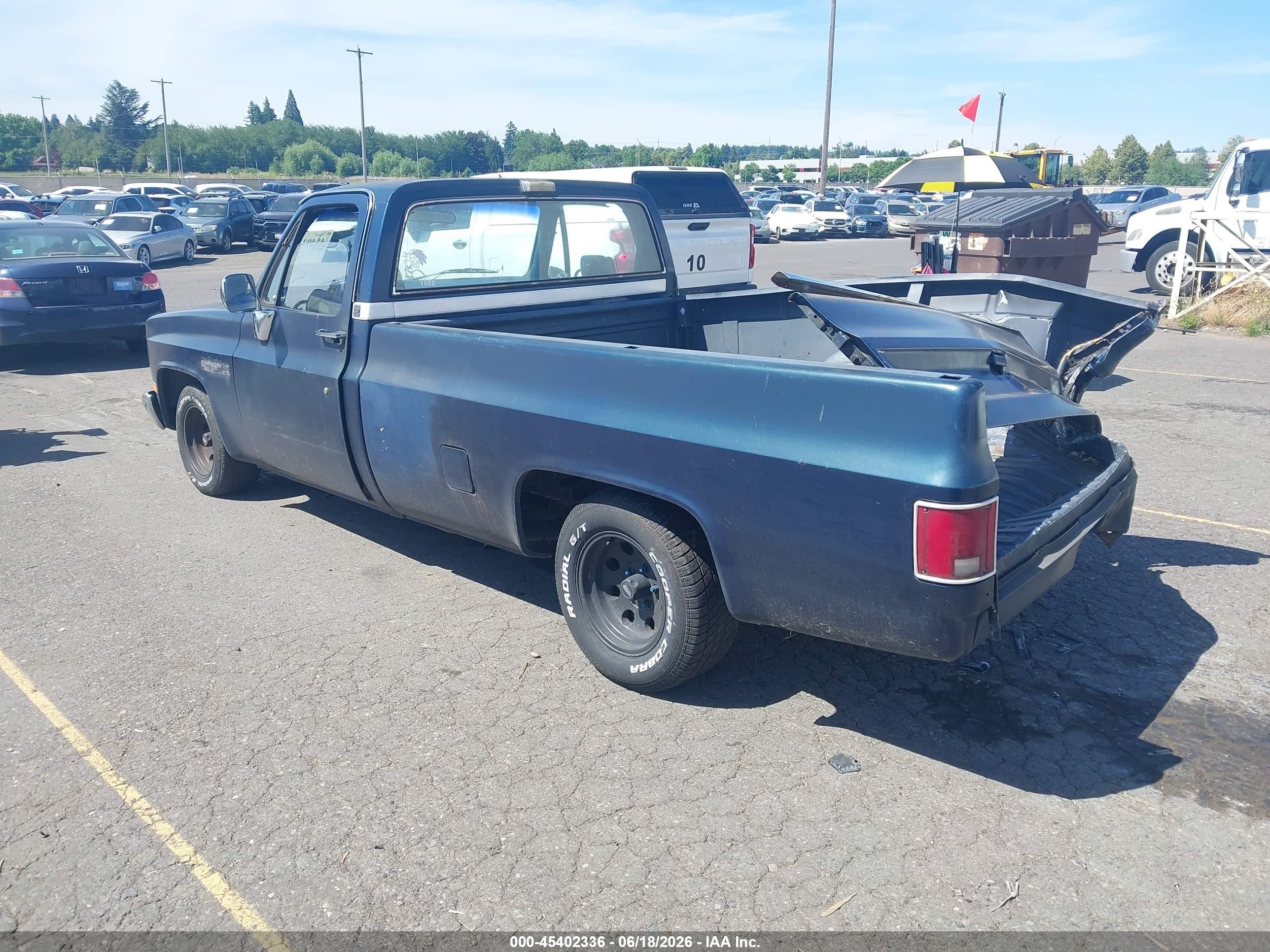 1986 Chevrolet C10   Blue vin: 2GCDC14H7G1155108