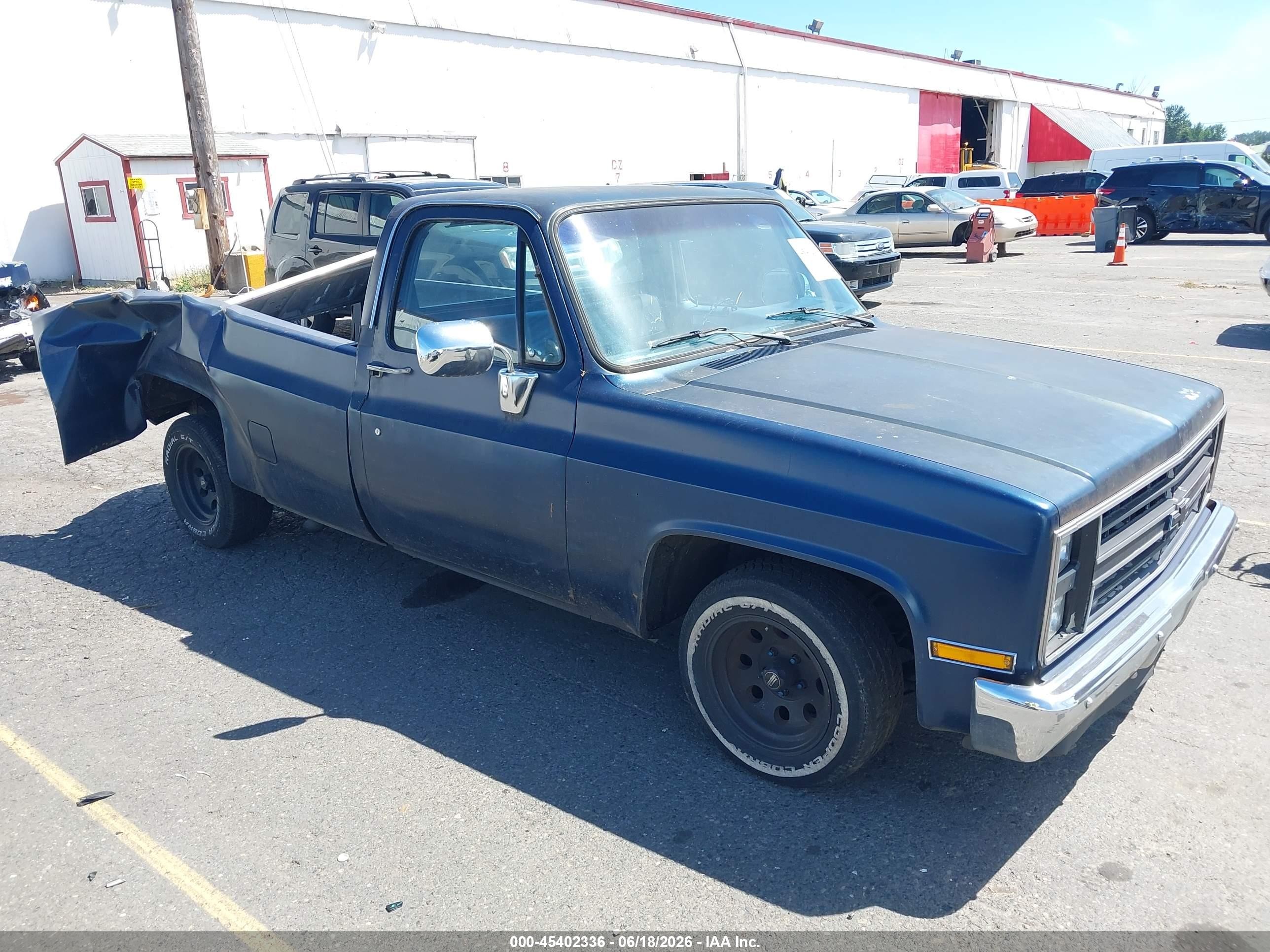 1986 Chevrolet C10   Blue vin: 2GCDC14H7G1155108
