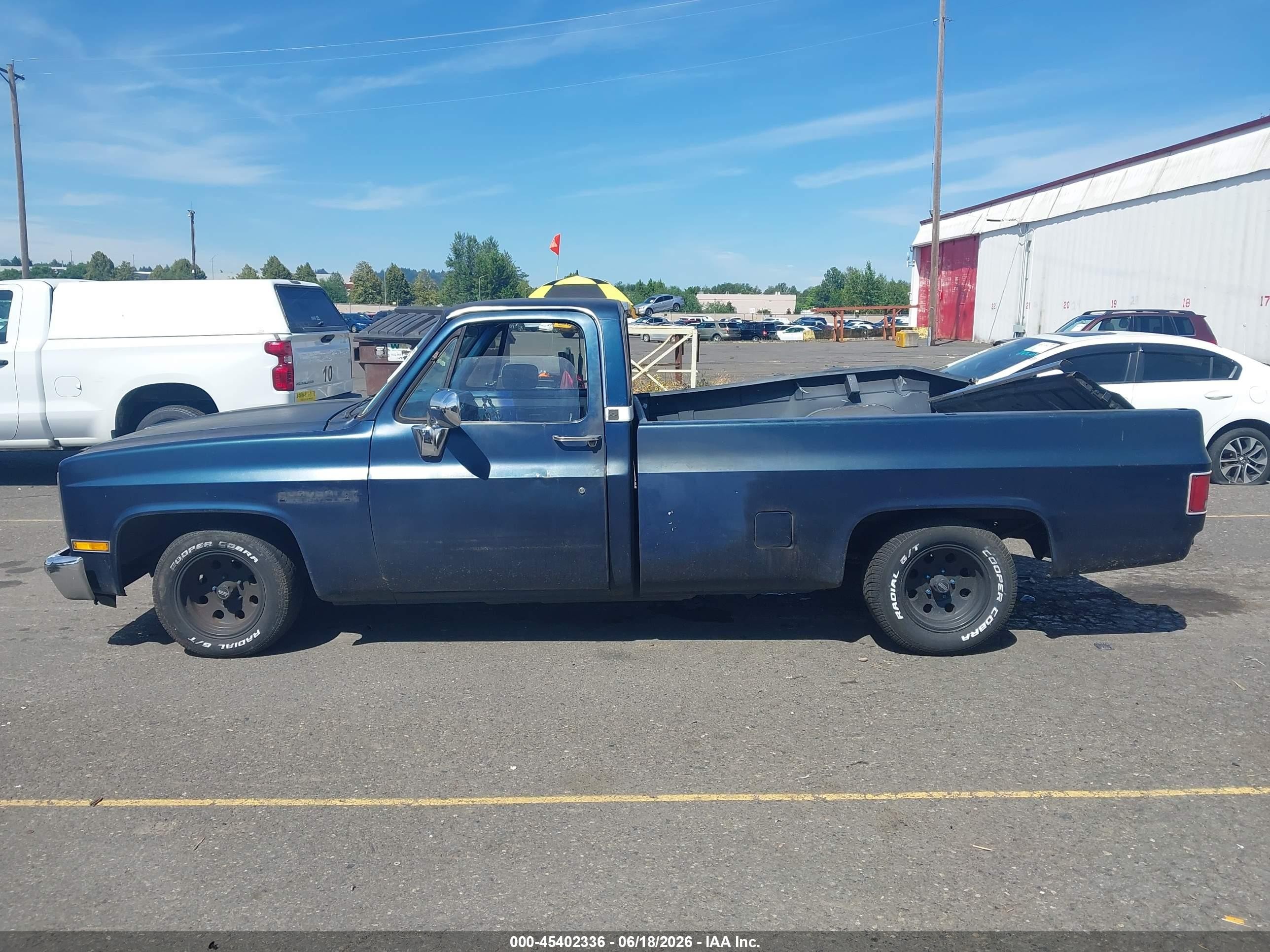 1986 Chevrolet C10   Blue vin: 2GCDC14H7G1155108