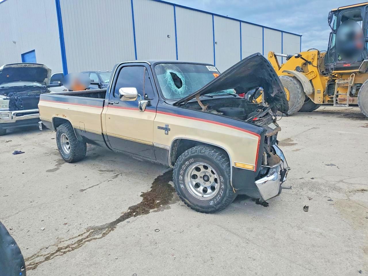 1984 Chevrolet C10 Fleetside W/long Two Tone vin: 2GCDC14H9E1177785
