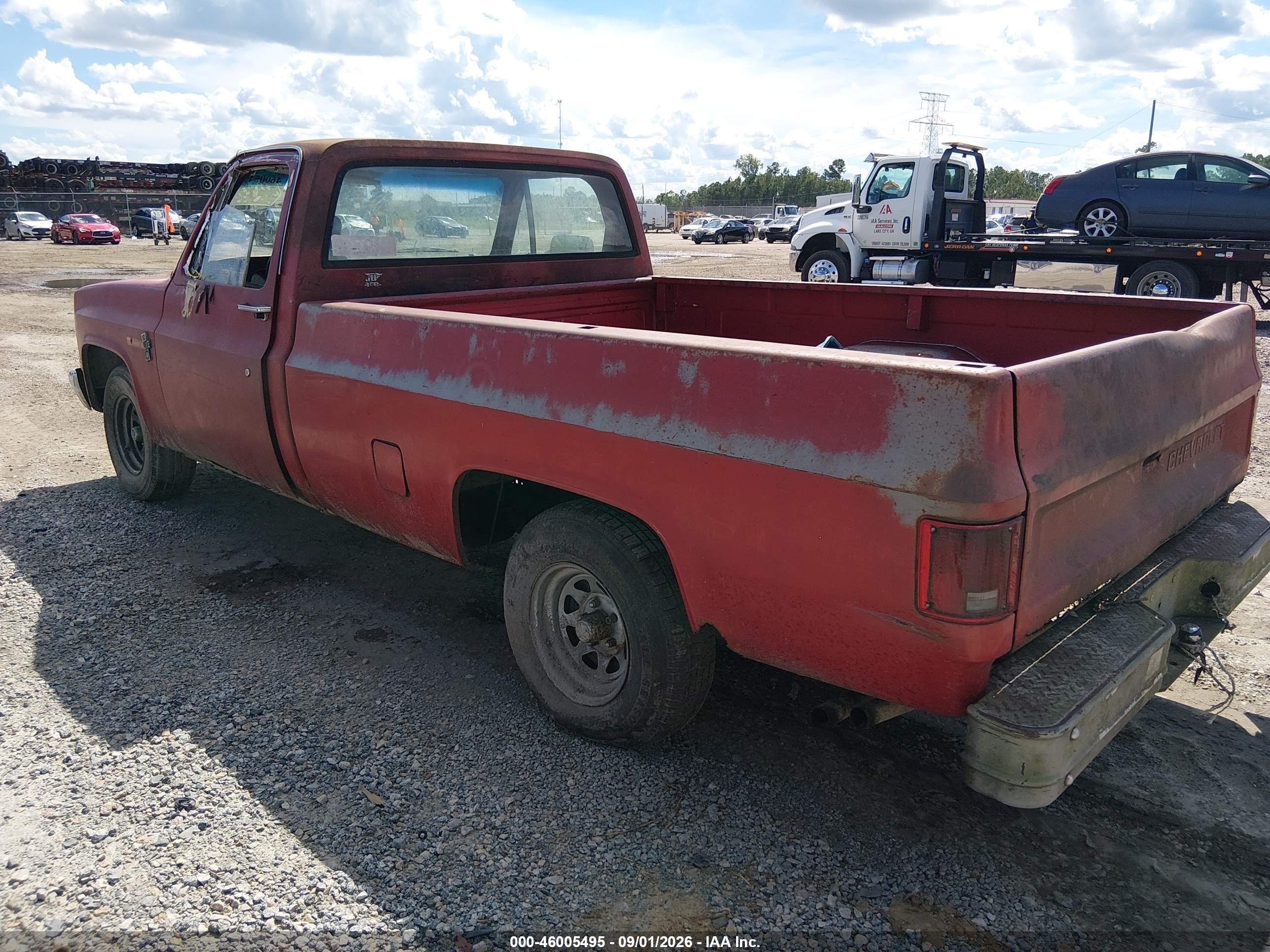 1985 Chevrolet C10 Red vin: 2GCDC14H9F1114090
